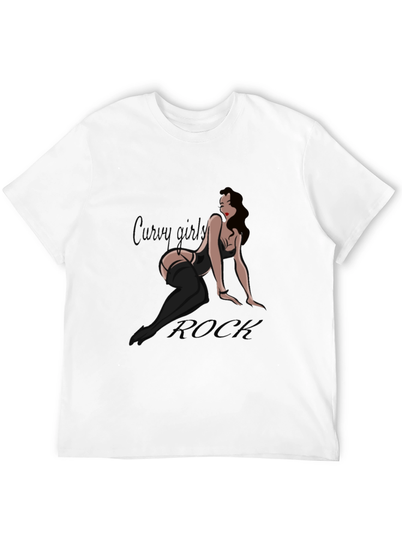 Curvy Girl Rock Graphic Tee