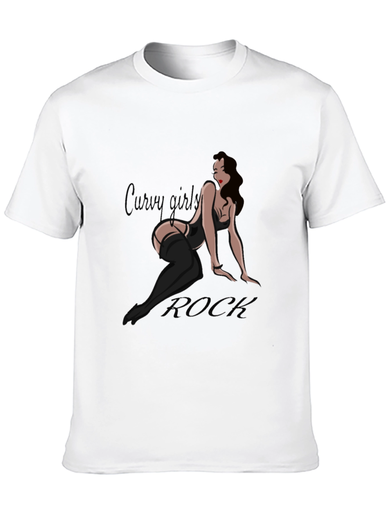 Curvy Girl Rock Graphic Tee