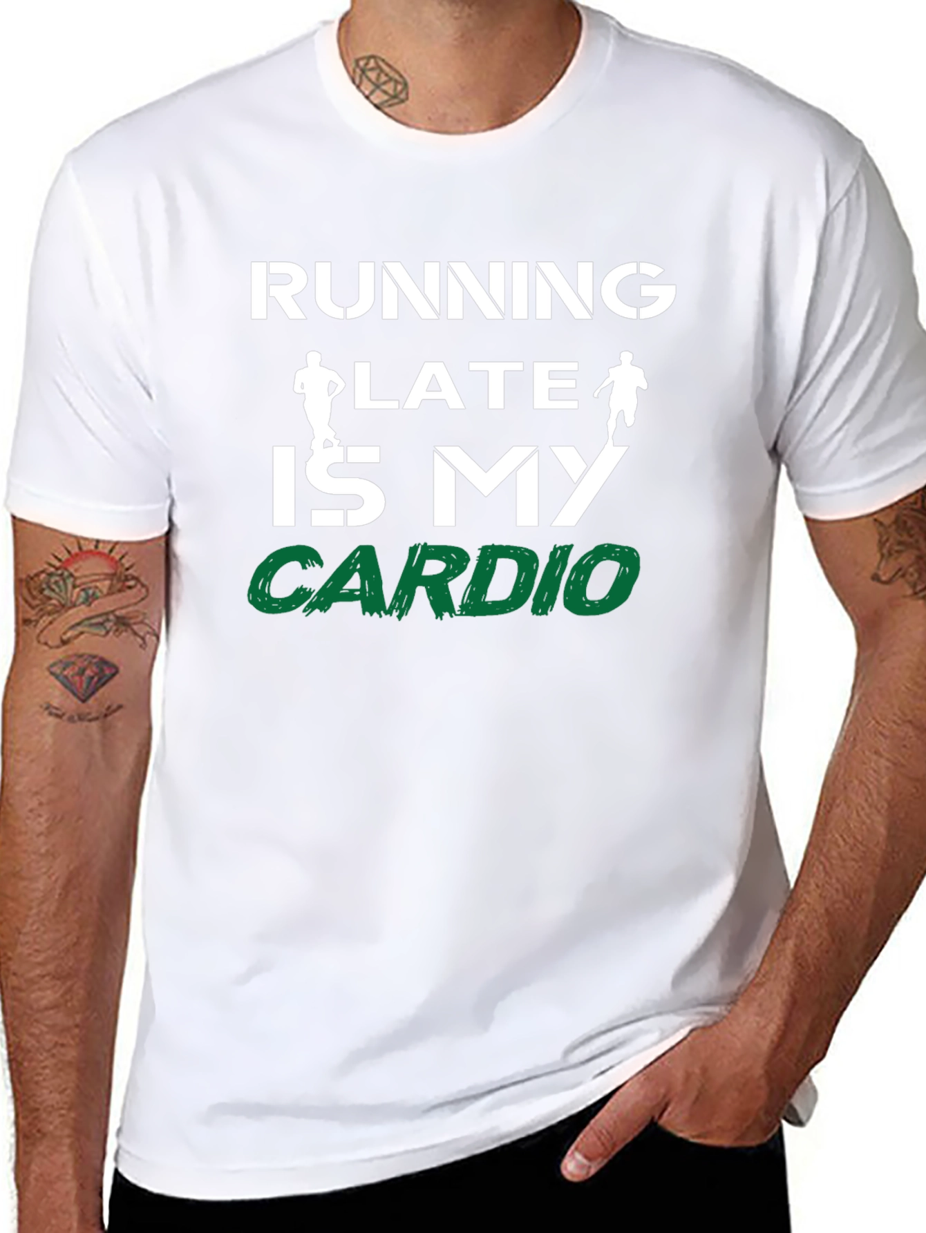 Running Late is My Cardio Graphic T-Shirt