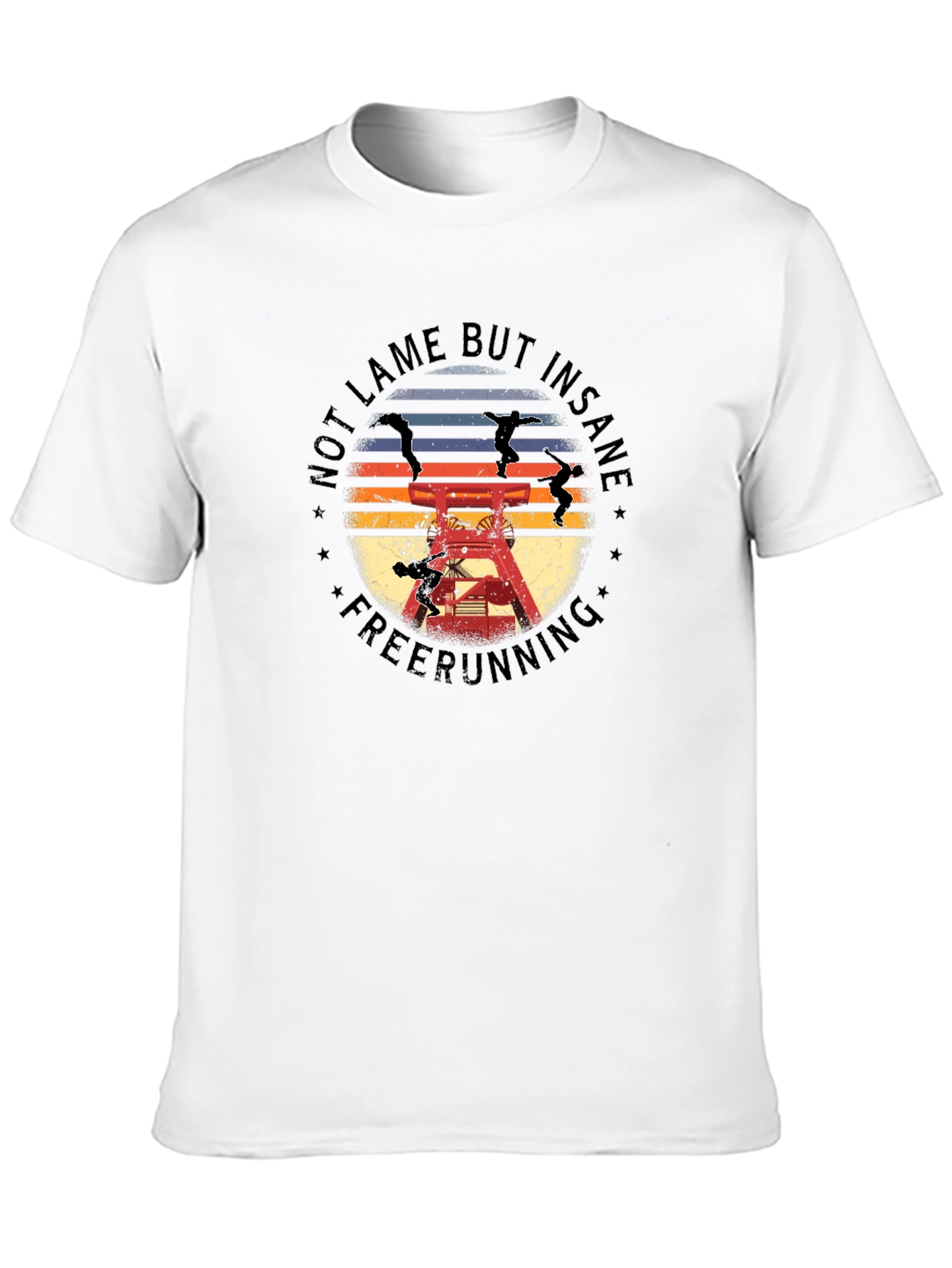 Not Lame But Insane Freerunning Black T-Shirt
