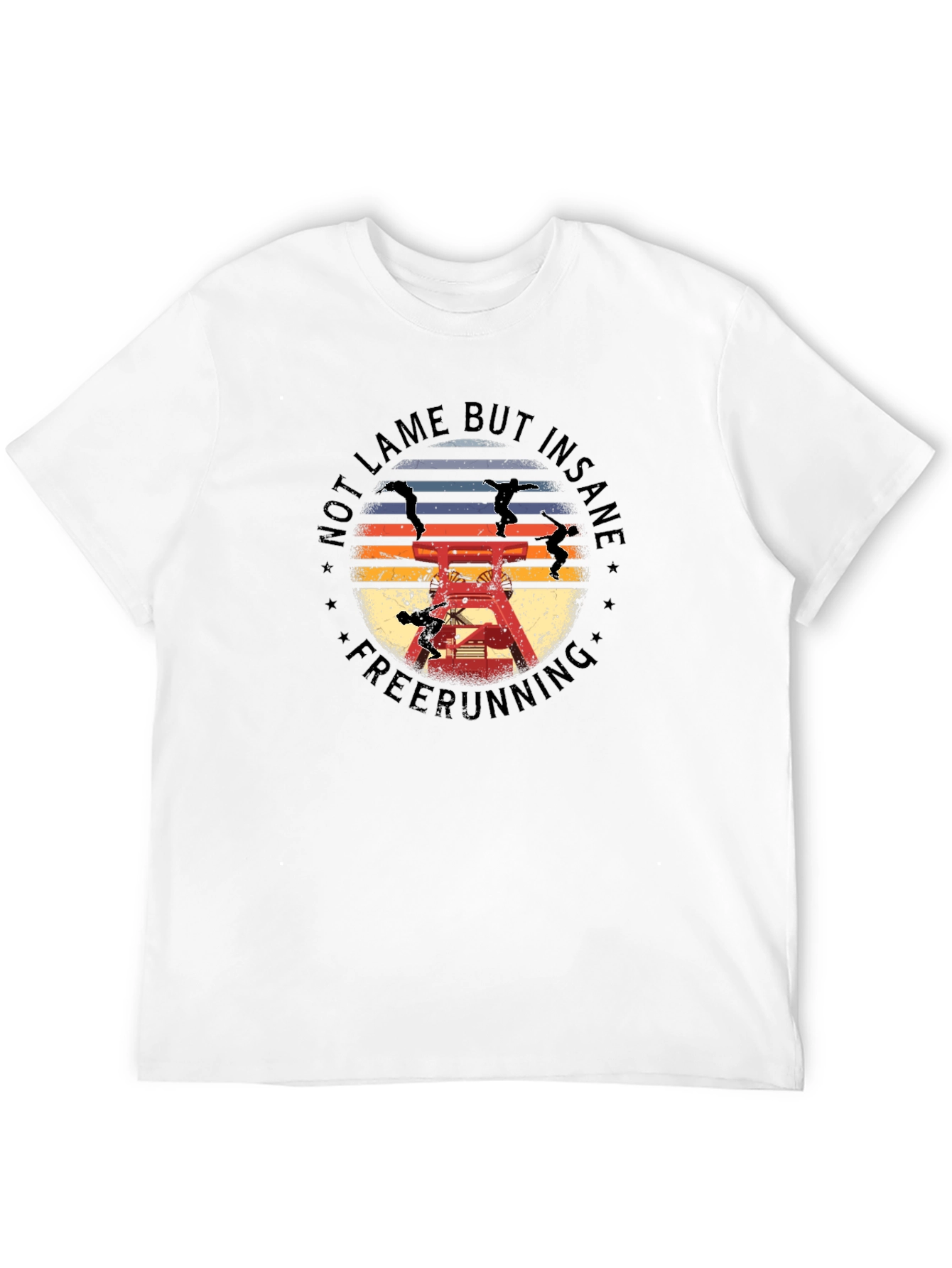Not Lame But Insane Freerunning Black T-Shirt