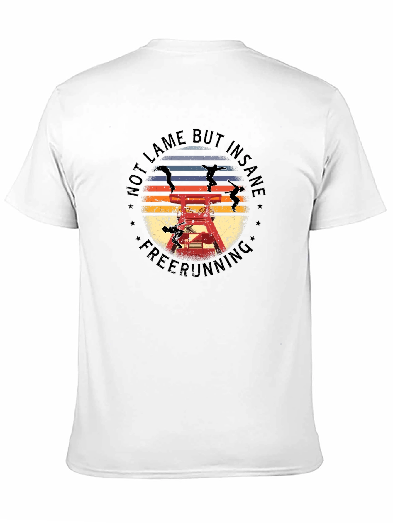 Not Lame But Insane Freerunning Black T-Shirt