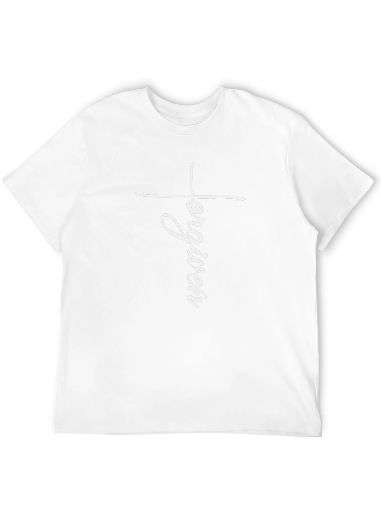 Forgiven Cross Graphic Tee - Black Casual T-Shirt