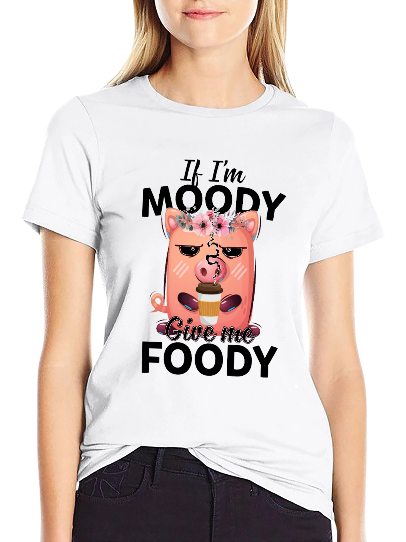 Moody Pig Coffee Graphic Tee