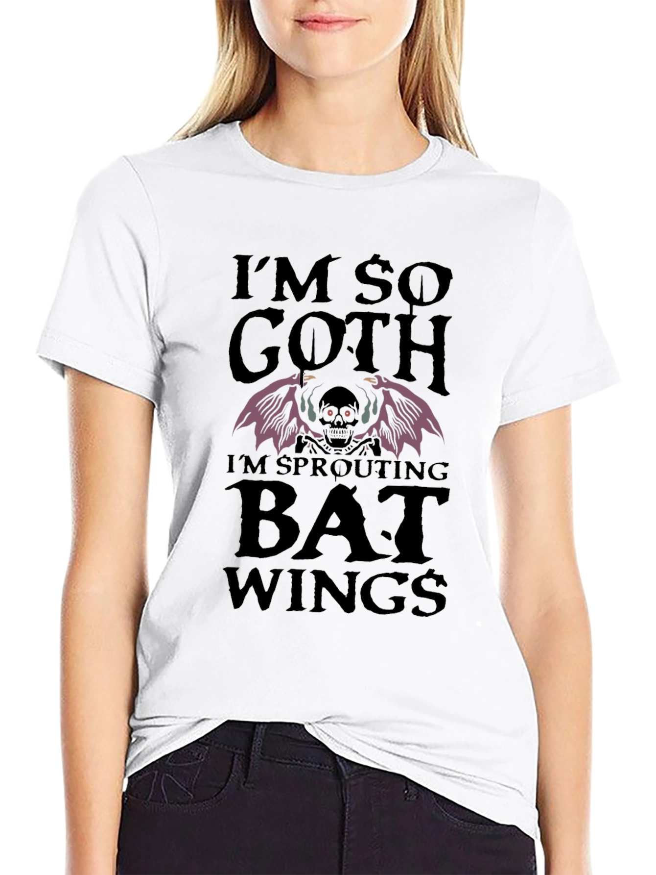 Im So Goth Bat Wings Graphic Tee