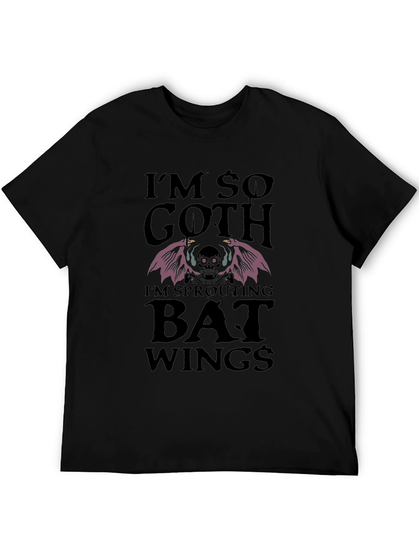 Im So Goth Bat Wings Graphic Tee