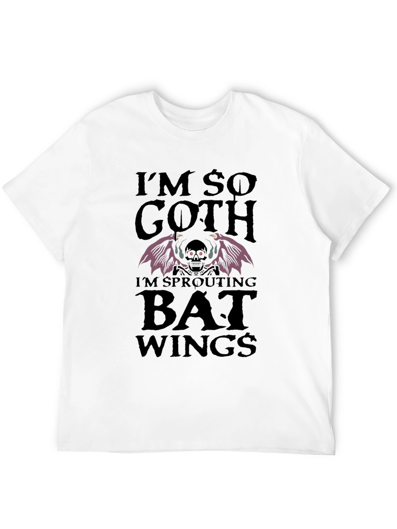 Im So Goth Bat Wings Graphic Tee