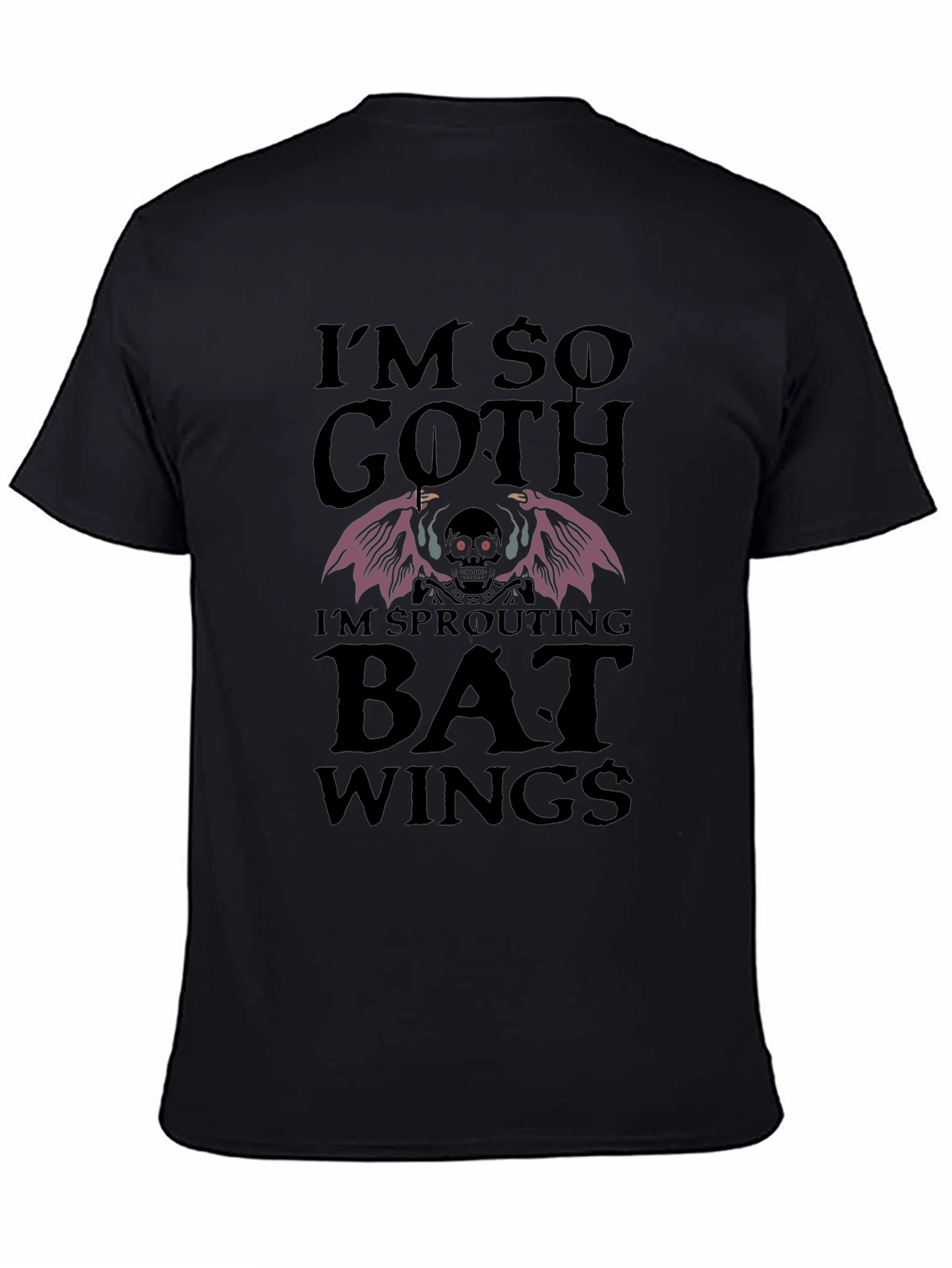 Im So Goth Bat Wings Graphic Tee