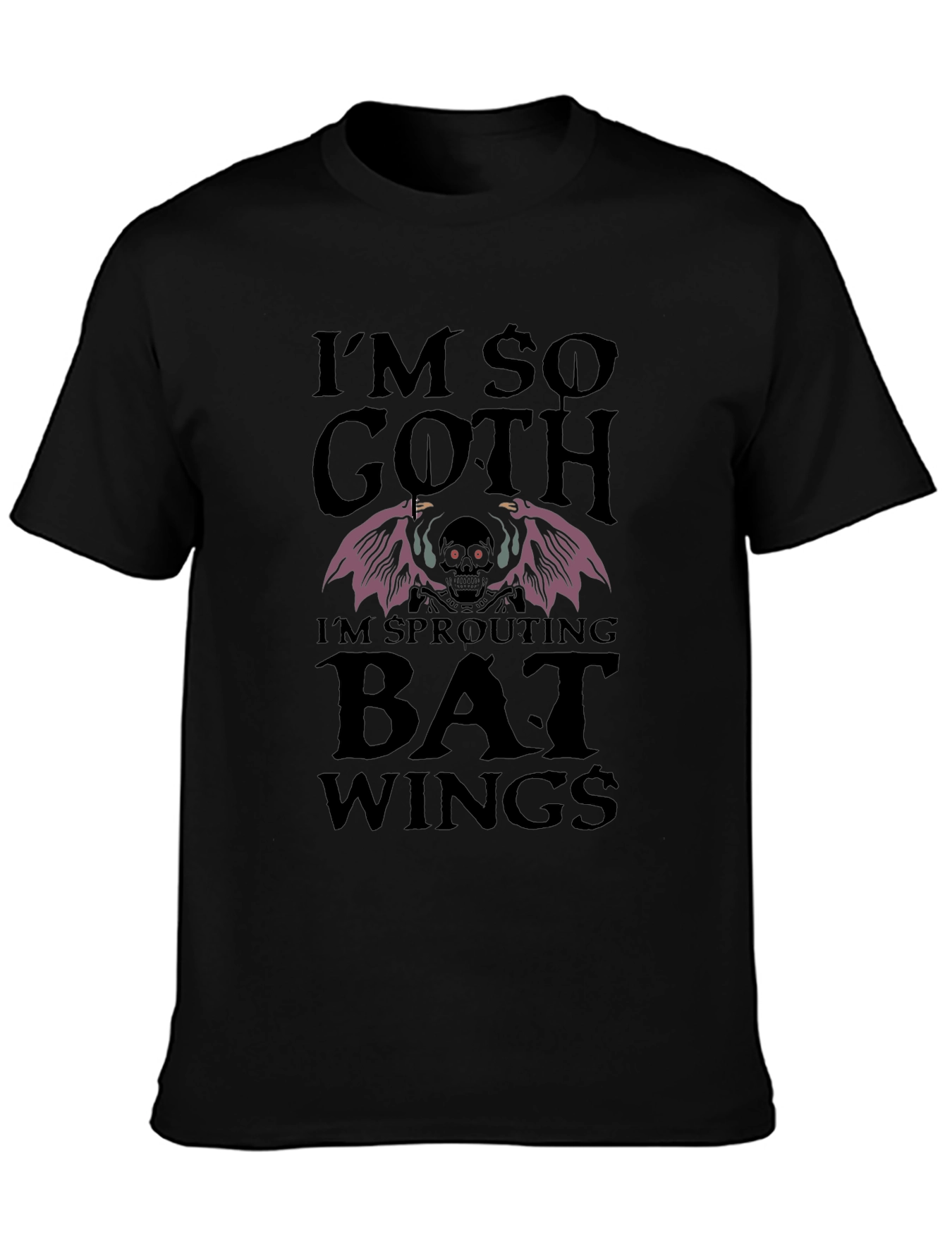 Im So Goth Bat Wings Graphic Tee