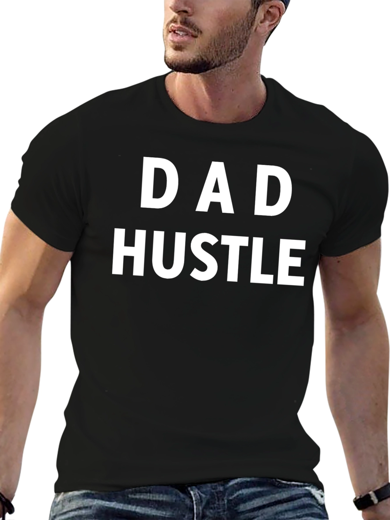 Dad Hustle Black Graphic T-Shirt