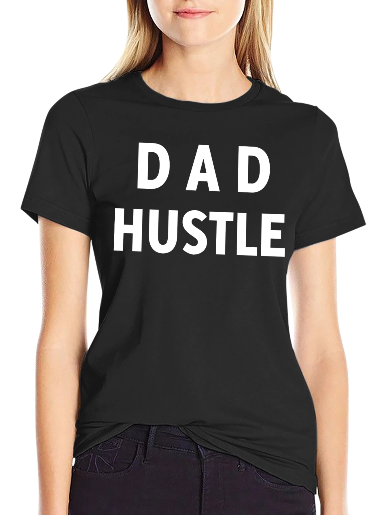 Dad Hustle Black Graphic T-Shirt