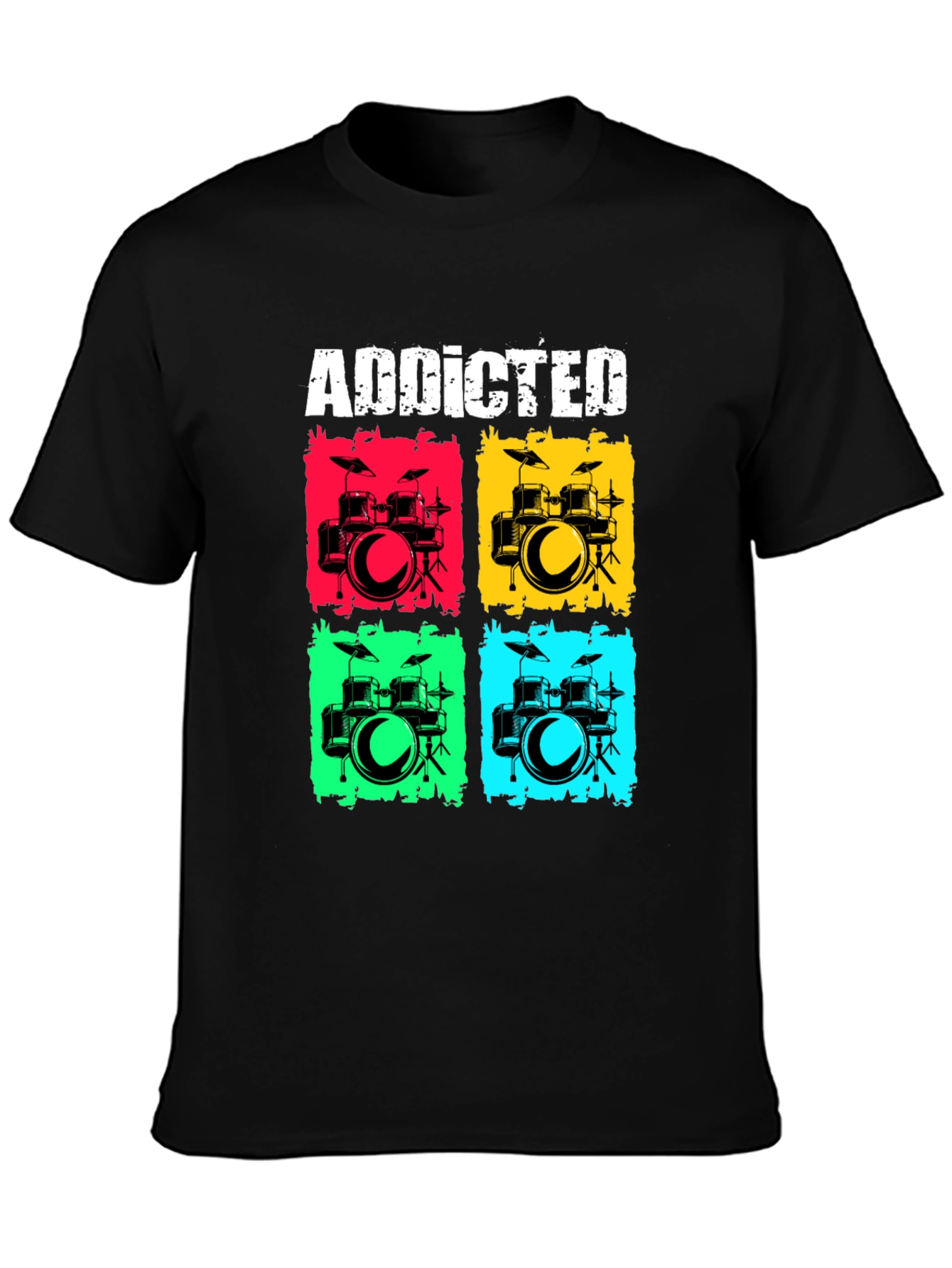 Addicted Drums T-Shirt - Musician Tee