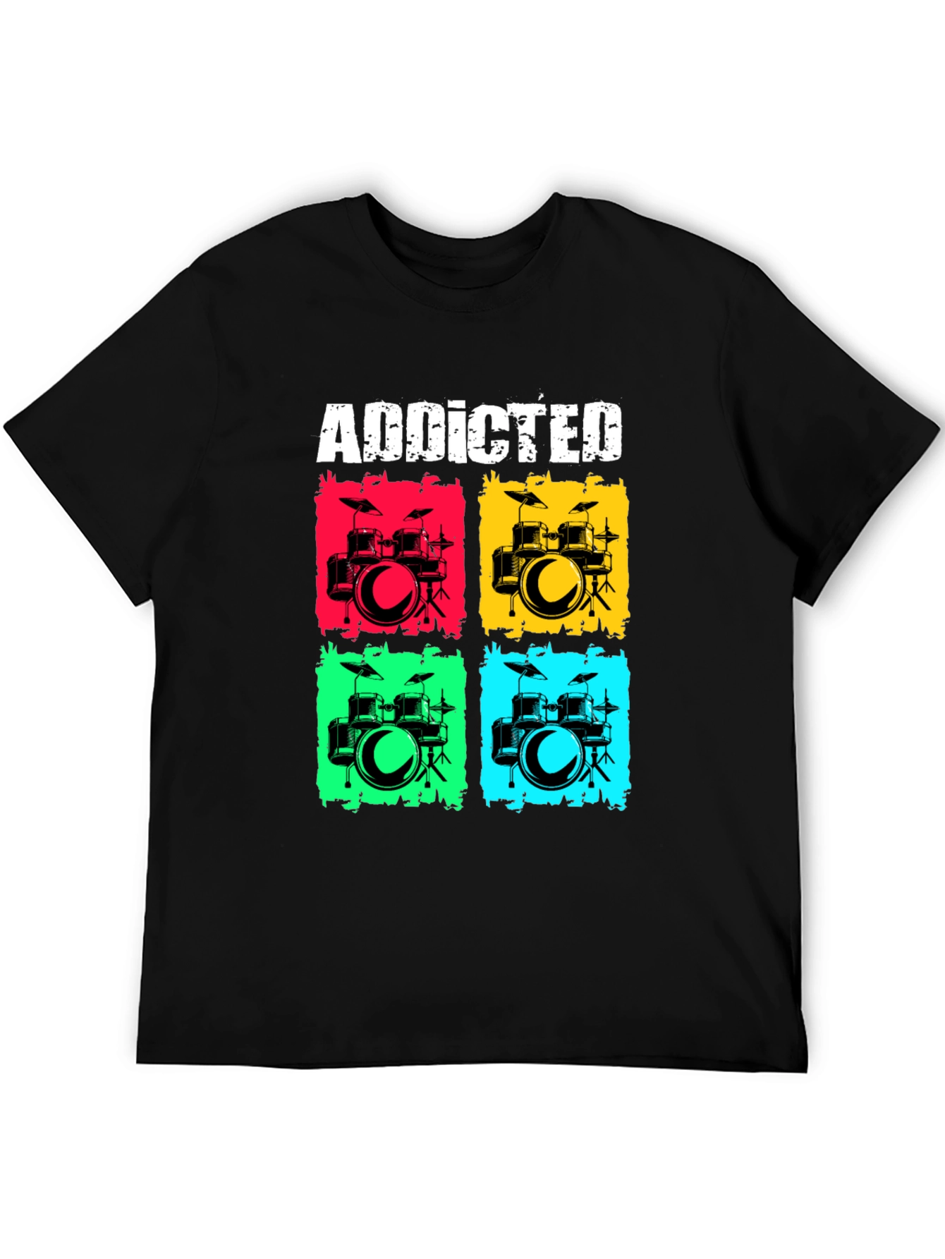 Addicted Drums T-Shirt - Musician Tee