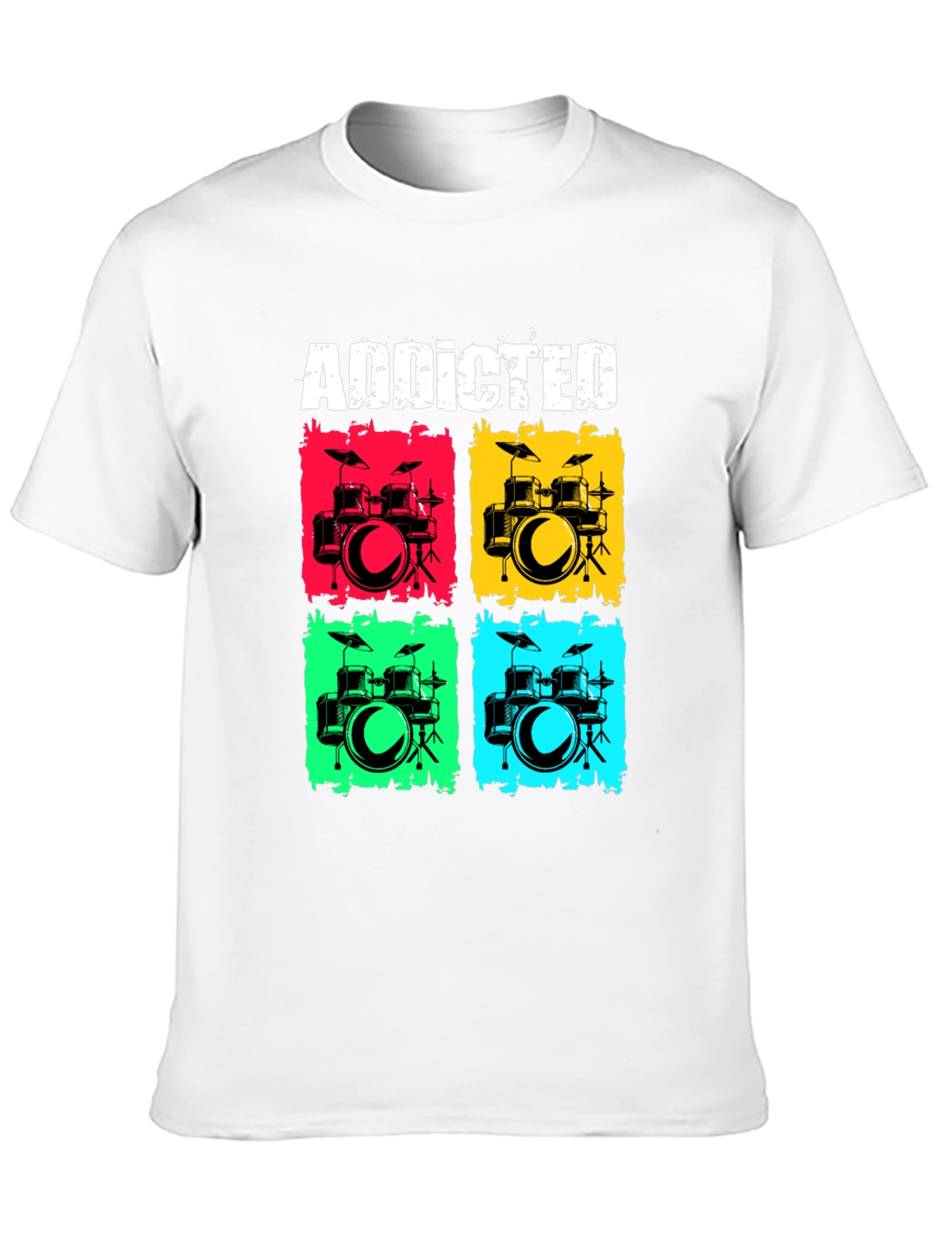 Addicted Drums T-Shirt - Musician Tee