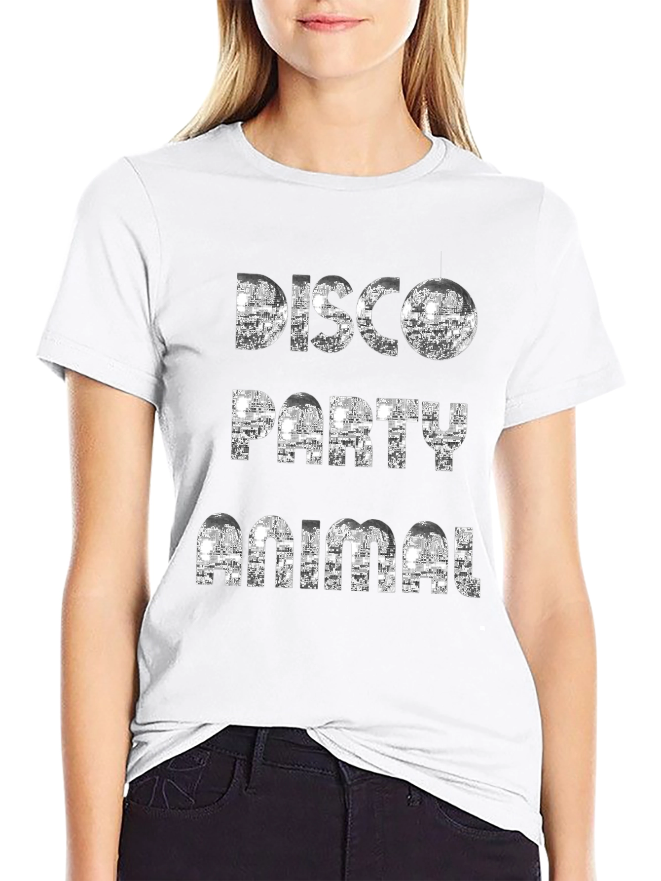 Disco Party Animal Graphic T-Shirt