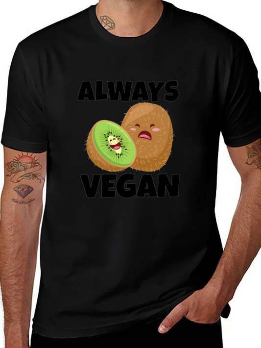 Always Vegan Kiwi T-Shirt Funny Vegan Tee