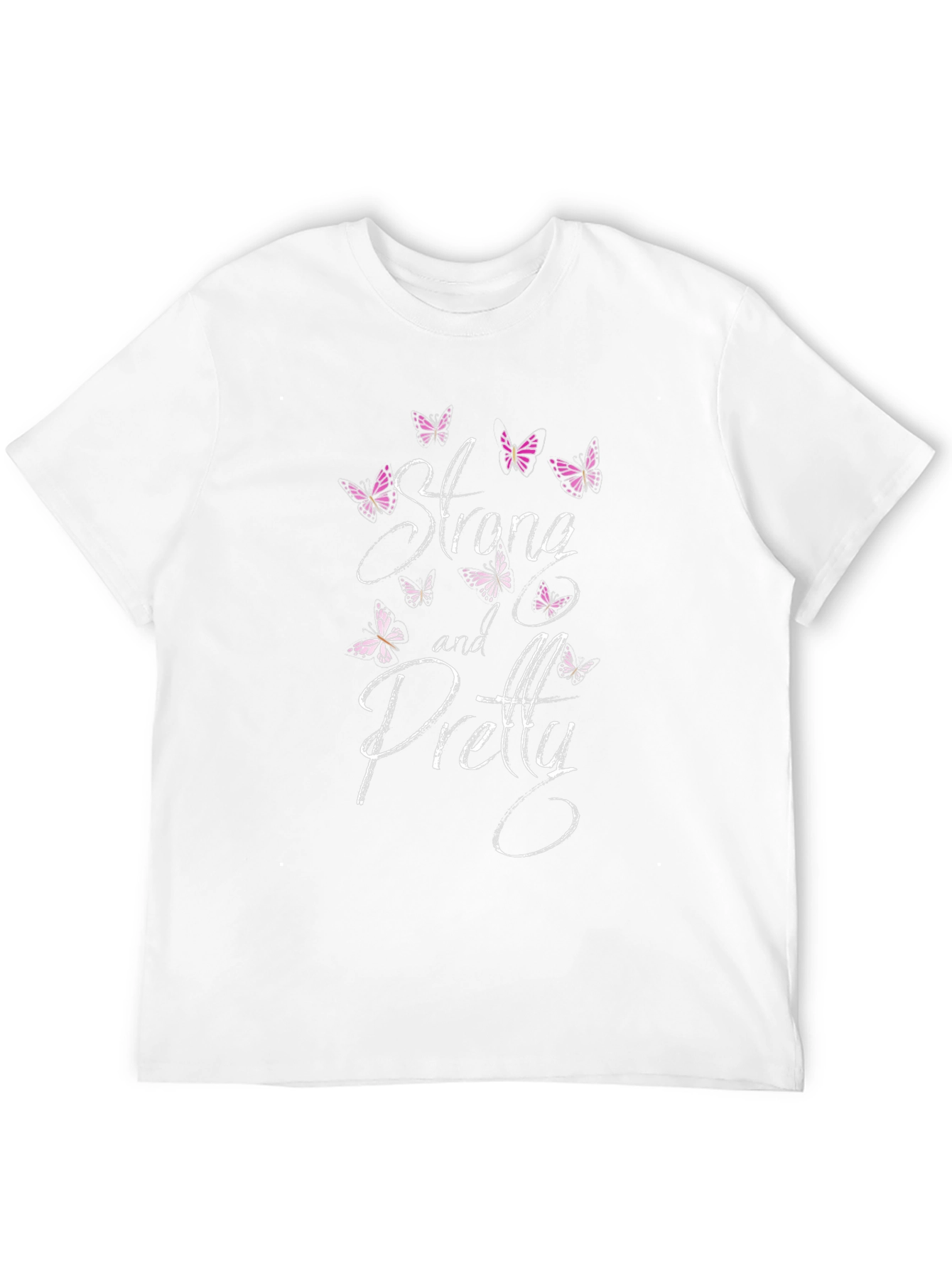 Strong and Pretty Butterfly T-Shirt - Black