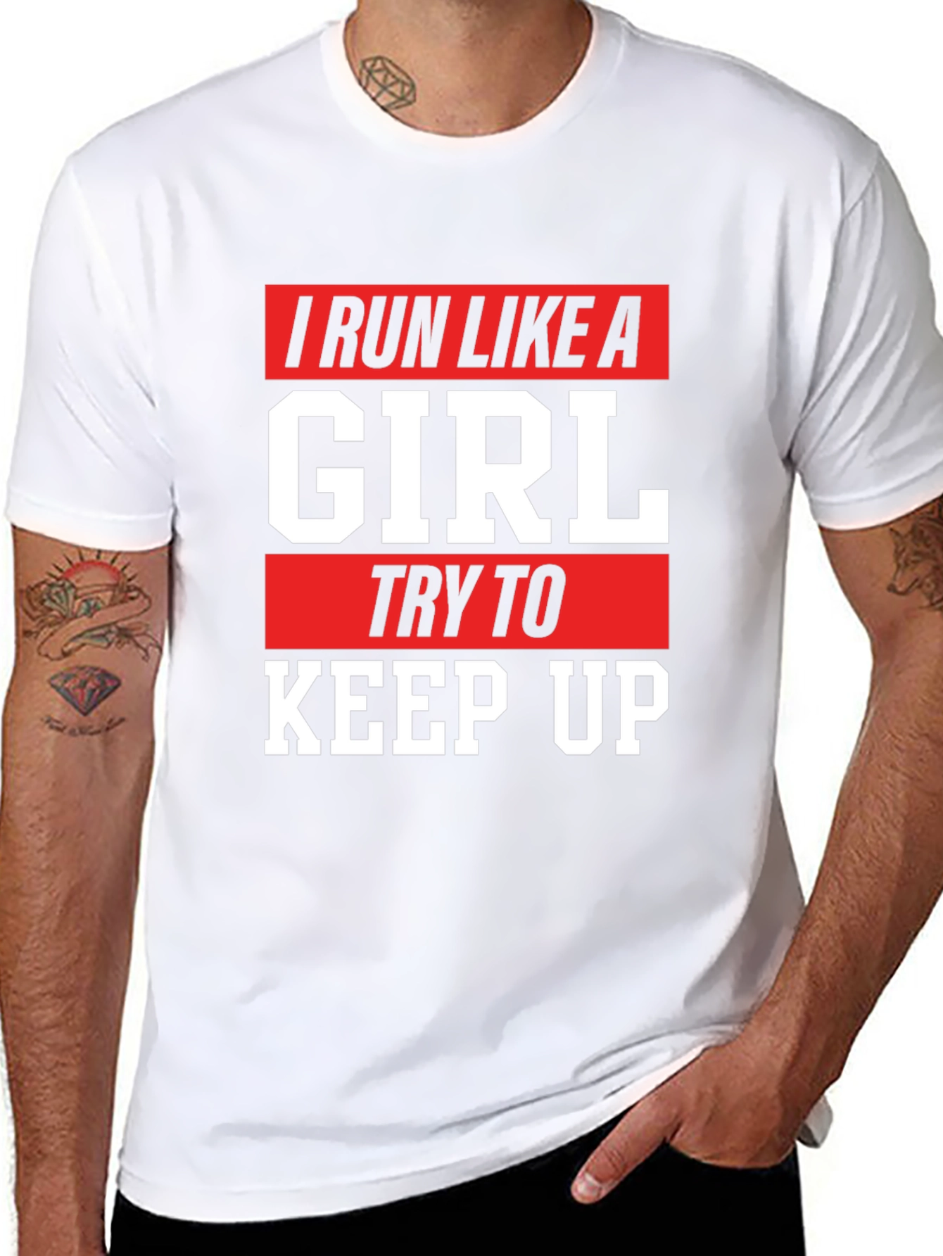 I Run Like a Girl Graphic T-Shirt
