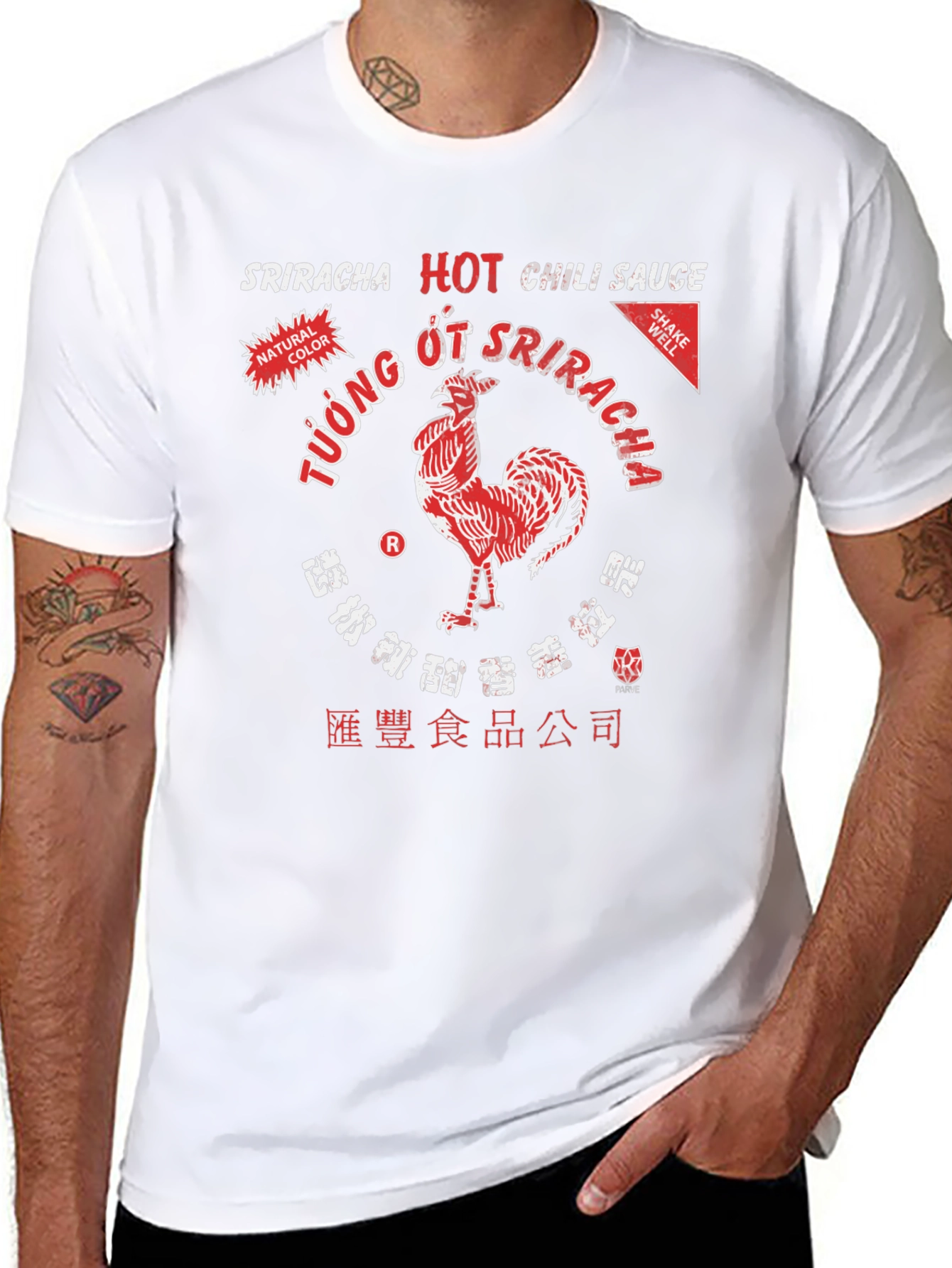 Sriracha Hot Chili Sauce Graphic T-Shirt