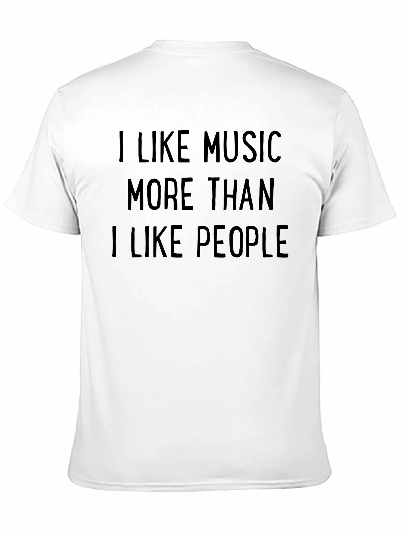 I Like Music Tee - Introvert Humor T-Shirt