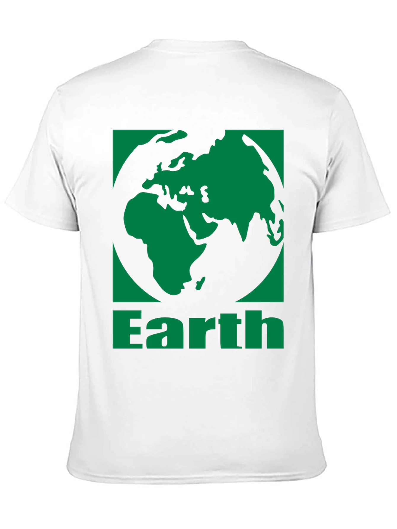 Earth Graphic Tee - Black Cotton Blend T-Shirt