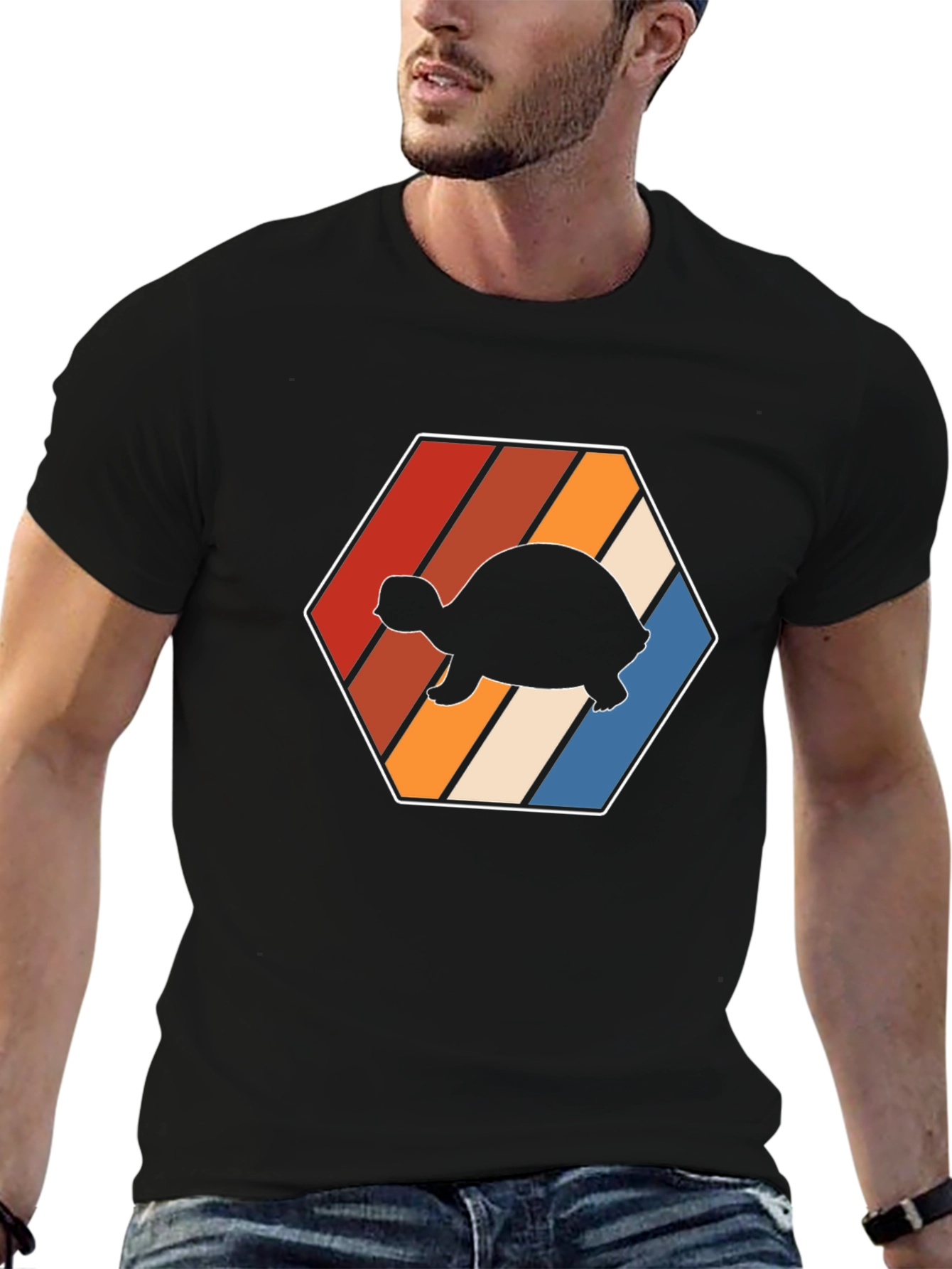 Retro Turtle Hexagon T-Shirt