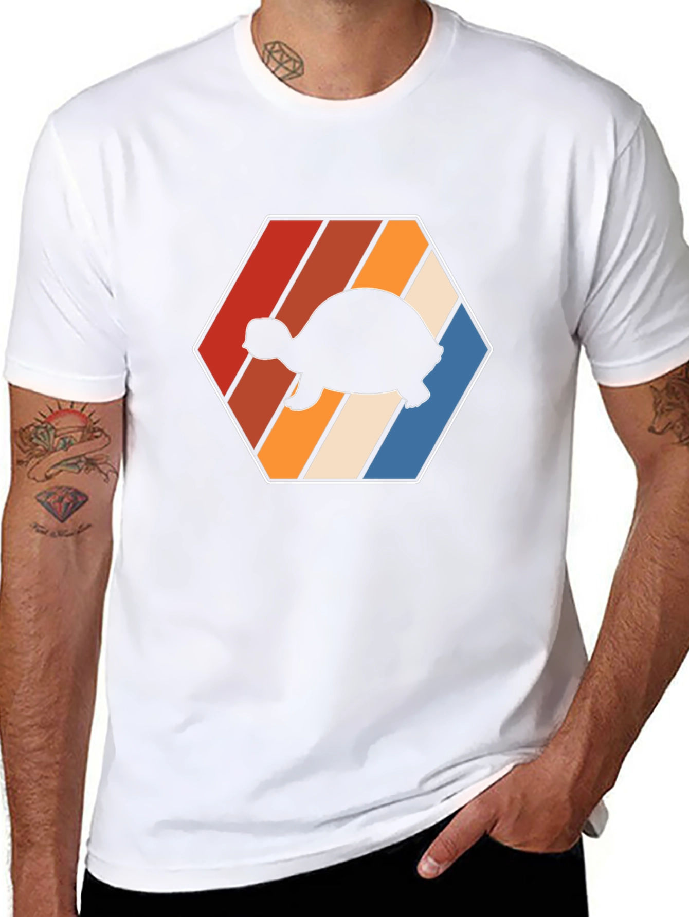 Retro Turtle Hexagon T-Shirt