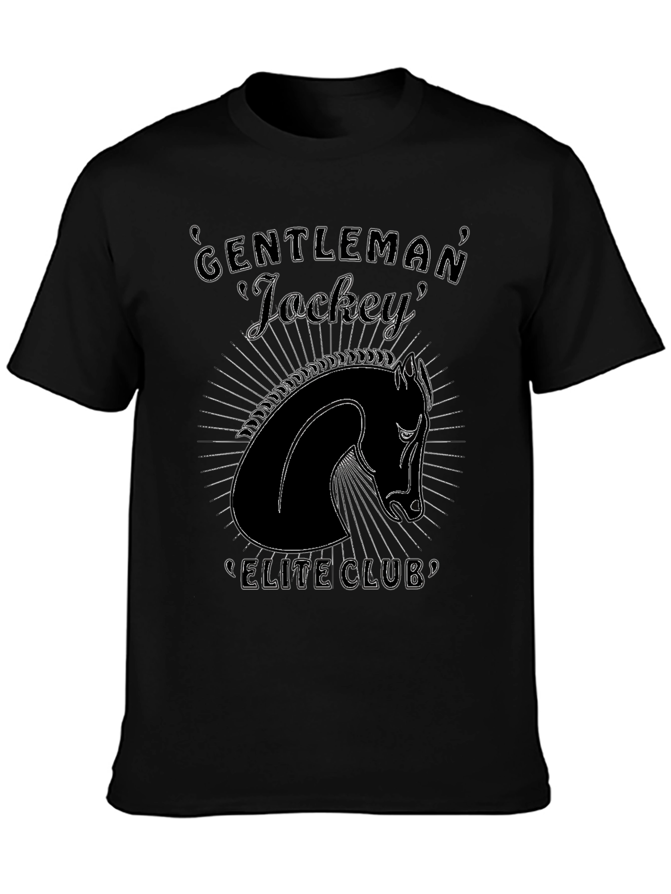 Gentleman Jockey Elite Club Black T-Shirt