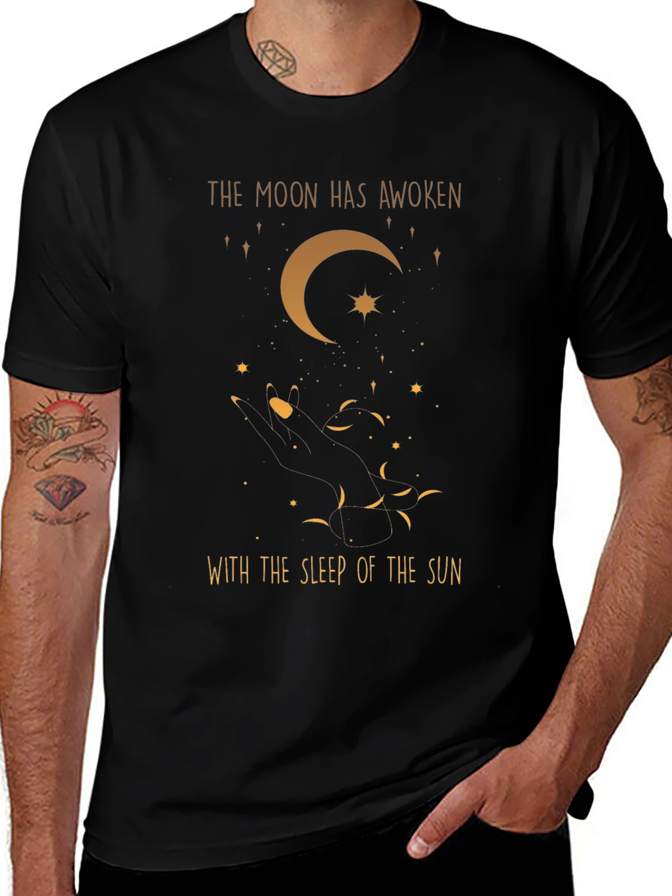 Celestial Moon Graphic T-Shirt
