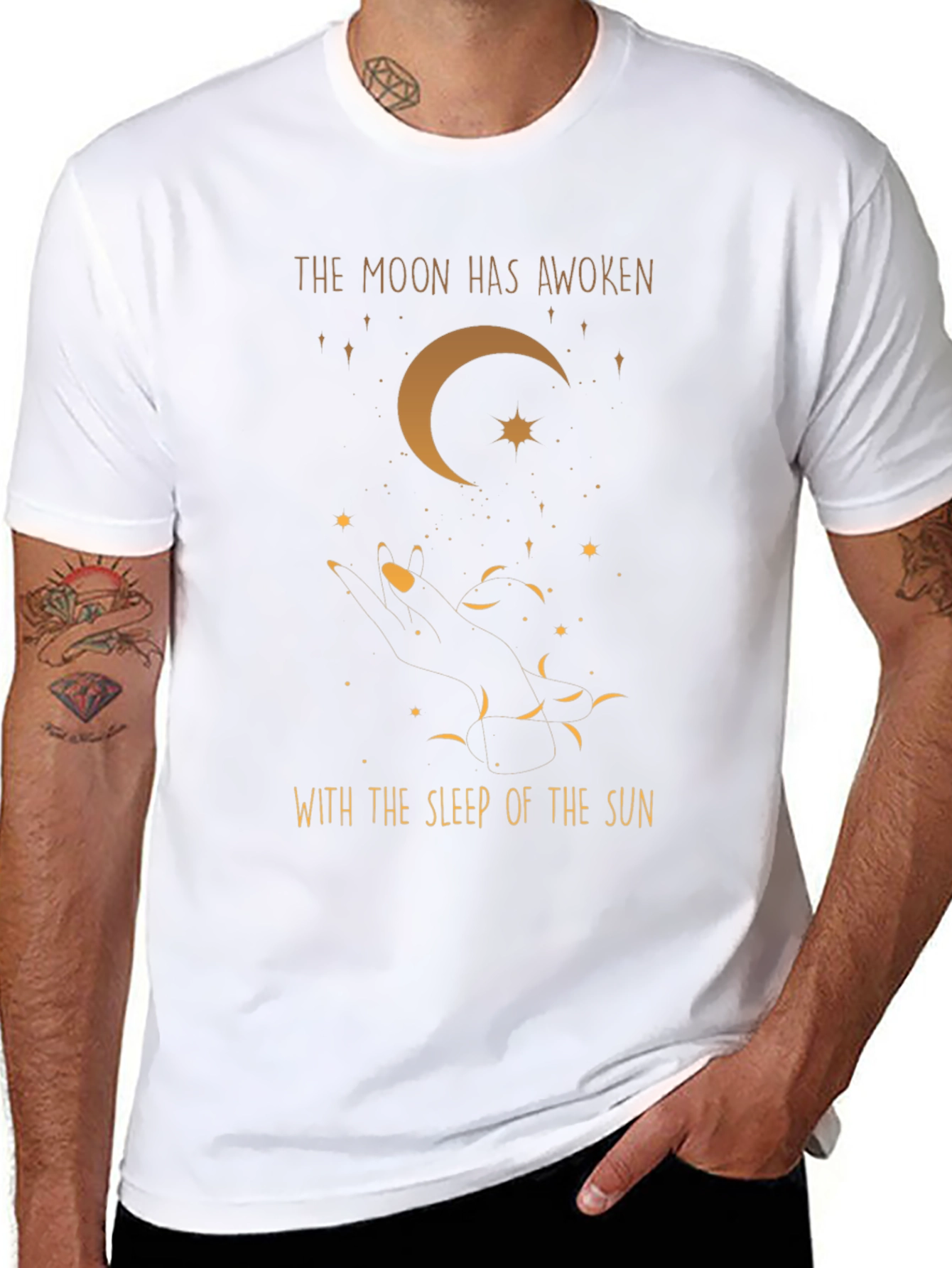 Celestial Moon Graphic T-Shirt