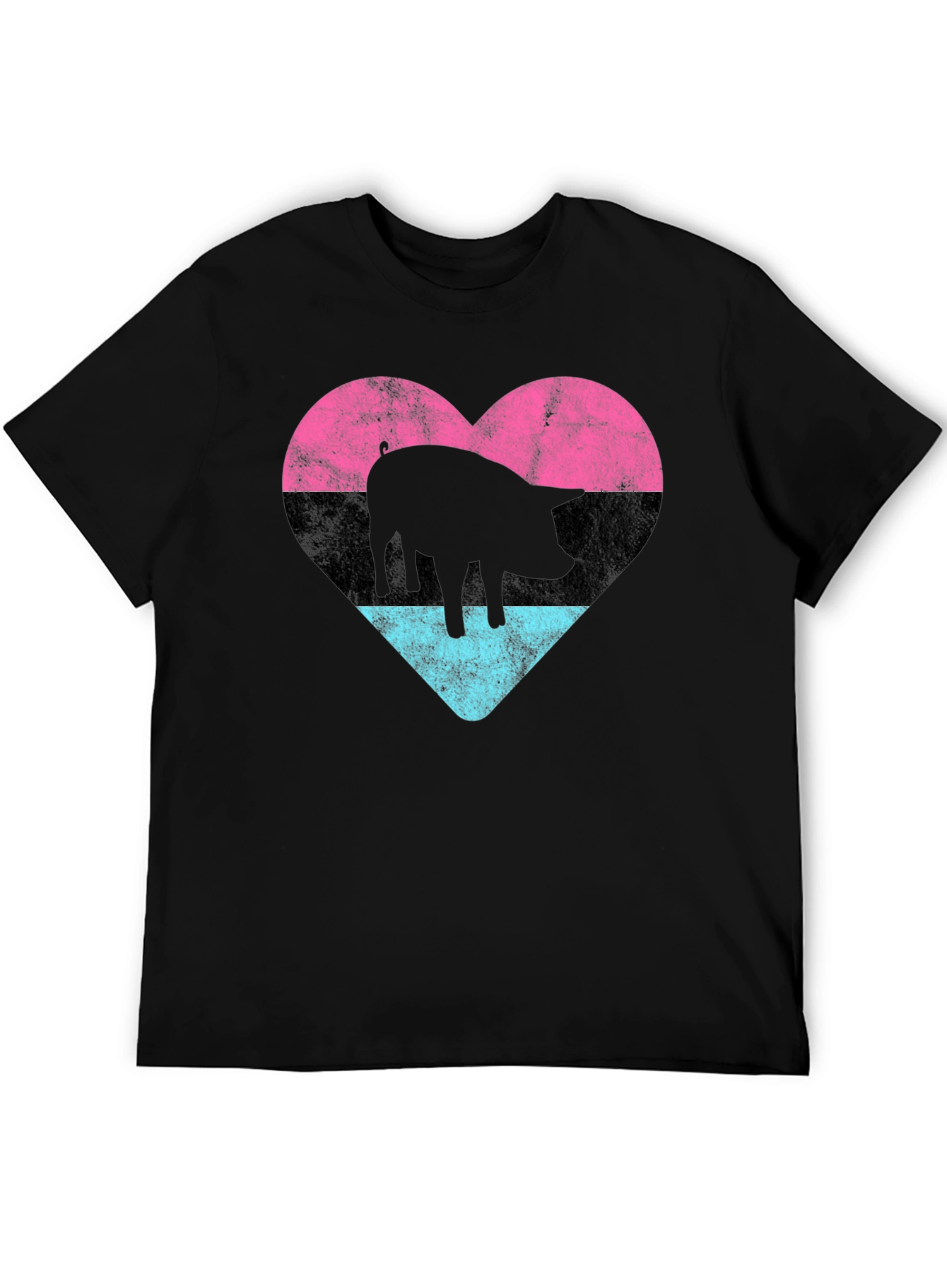 Pig Heart Graphic Tee - Unique Design Soft Cotton