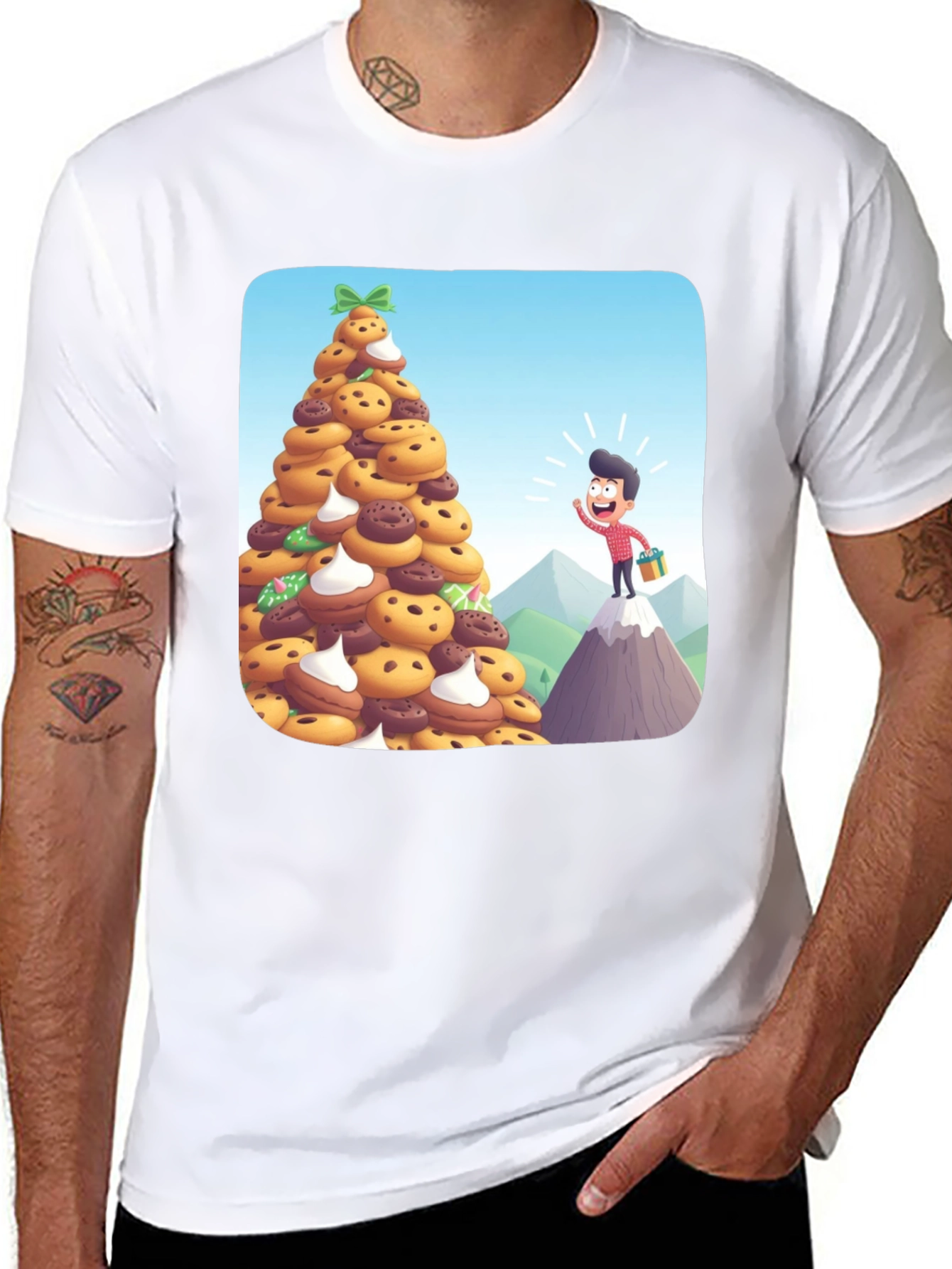Cookie Christmas Tree Graphic Tee