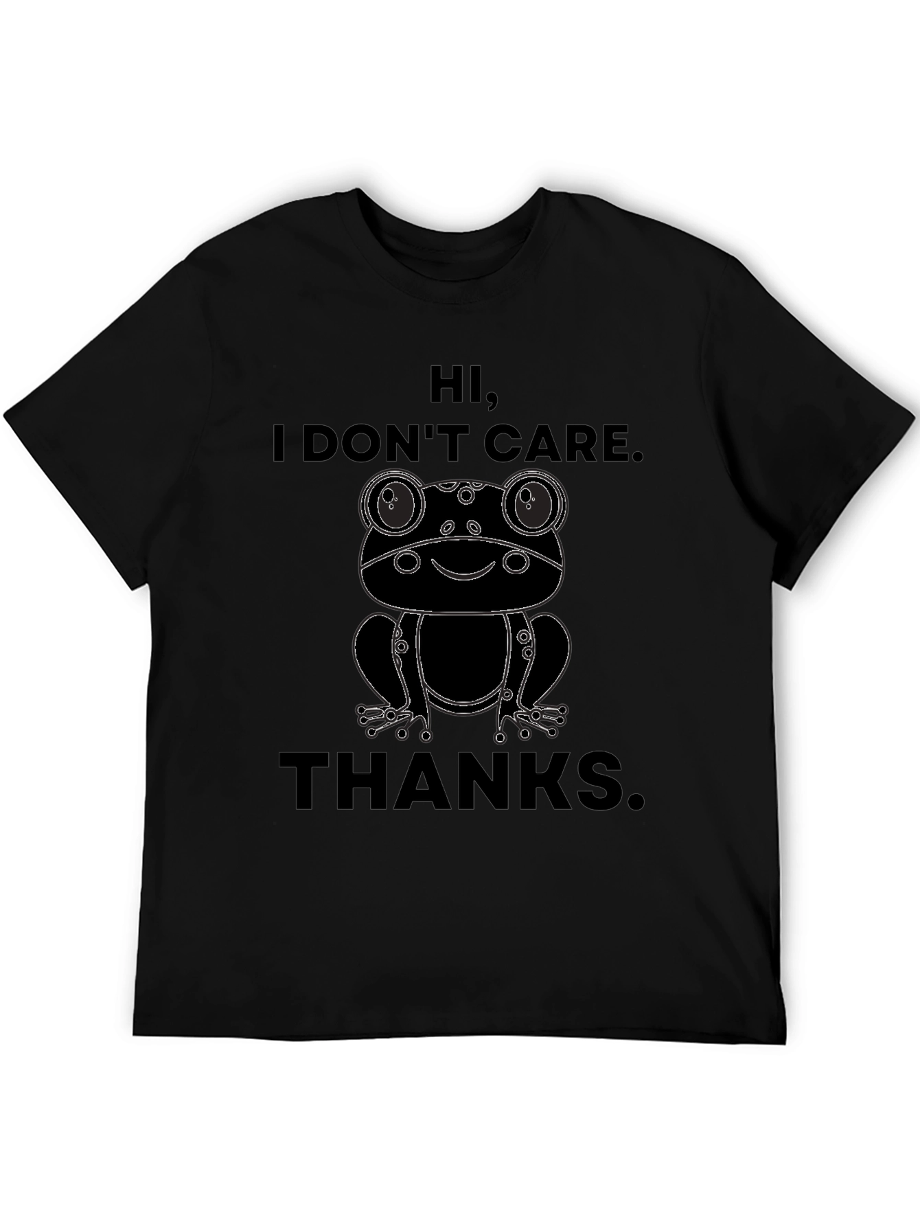 Hi I Dont Care Frog Graphic T-Shirt