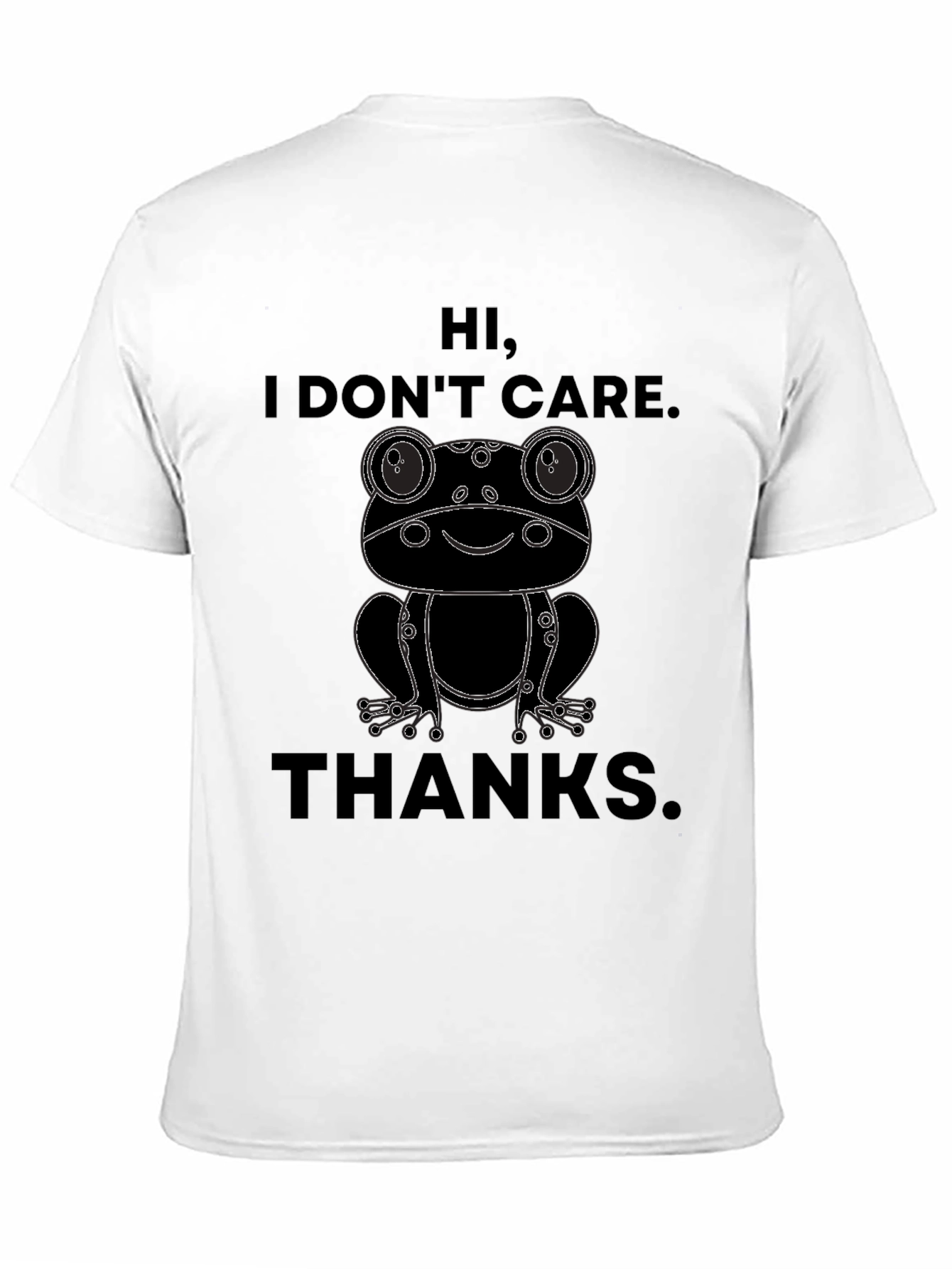 Hi I Dont Care Frog Graphic T-Shirt