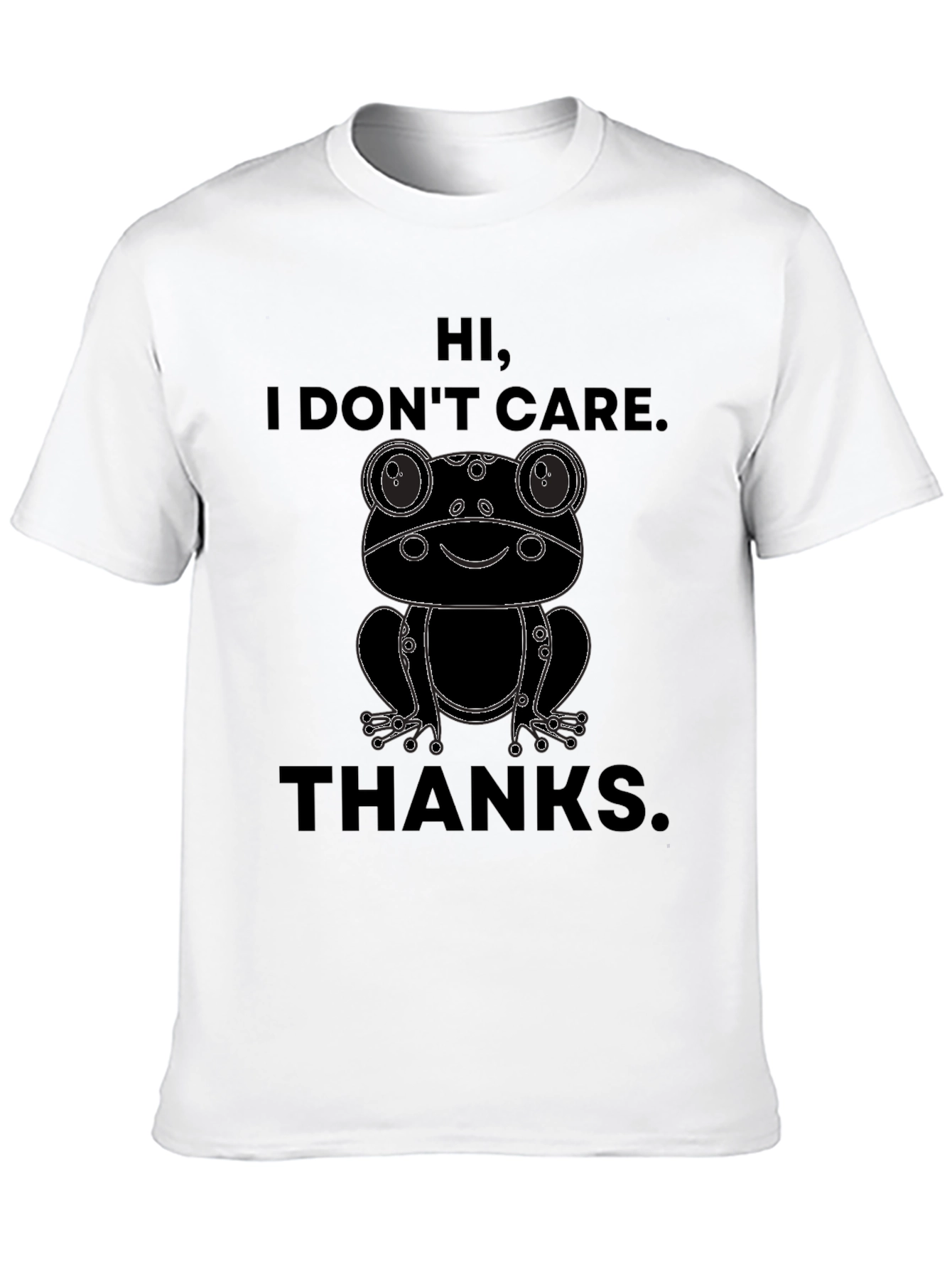 Hi I Dont Care Frog Graphic T-Shirt