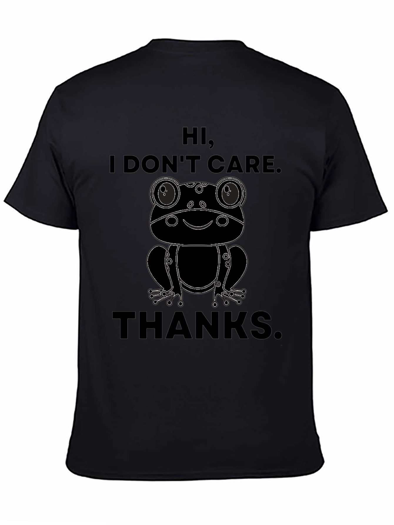 Hi I Dont Care Frog Graphic T-Shirt