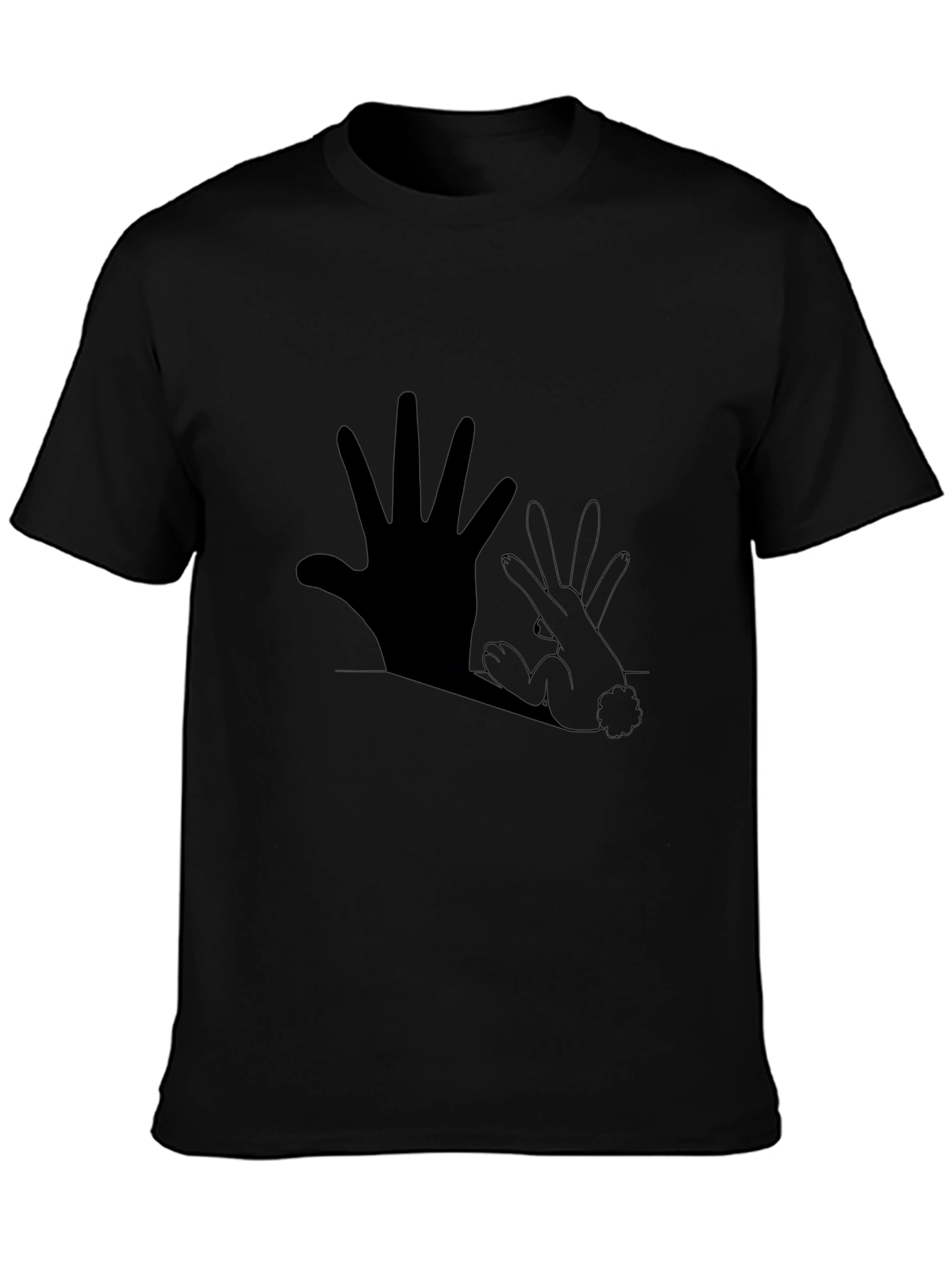 Hand Rabbit Shadow Graphic Tee