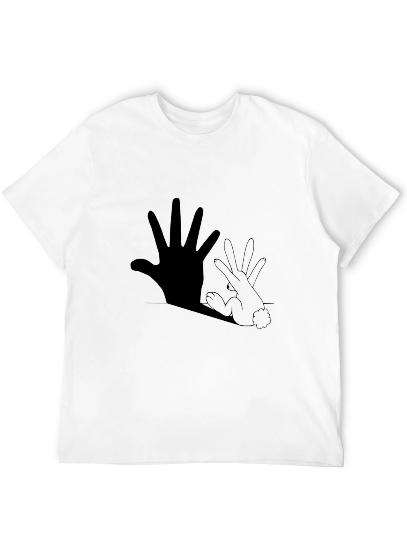 Hand Rabbit Shadow Graphic Tee