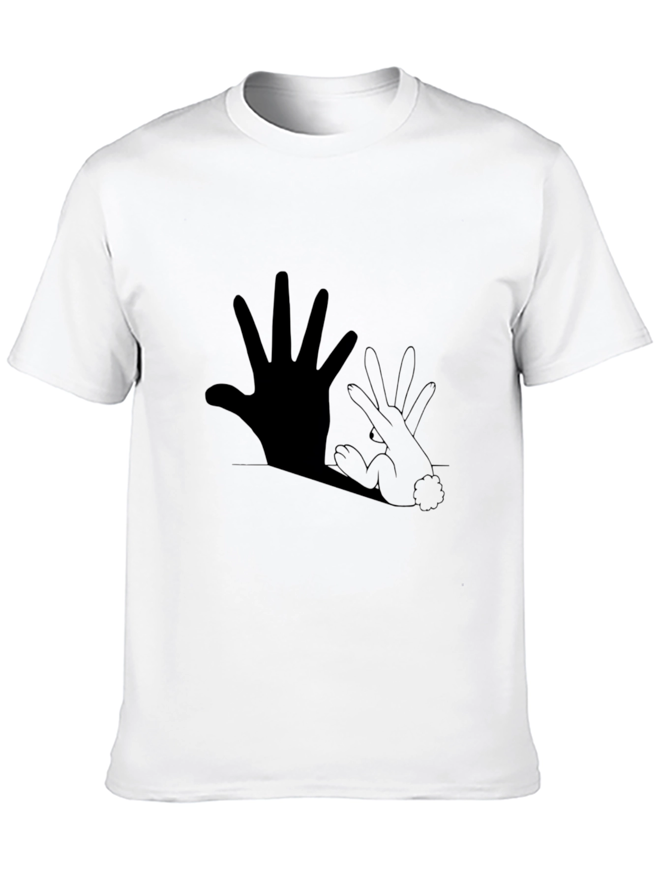 Hand Rabbit Shadow Graphic Tee