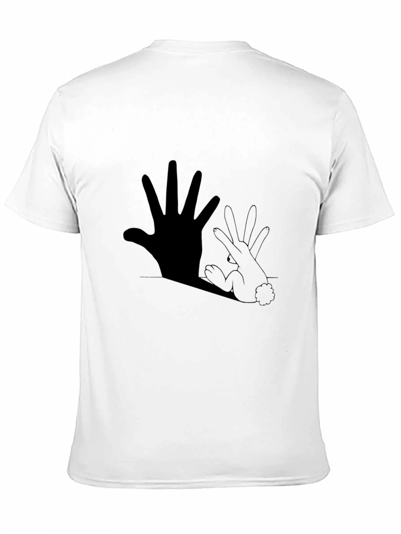 Hand Rabbit Shadow Graphic Tee