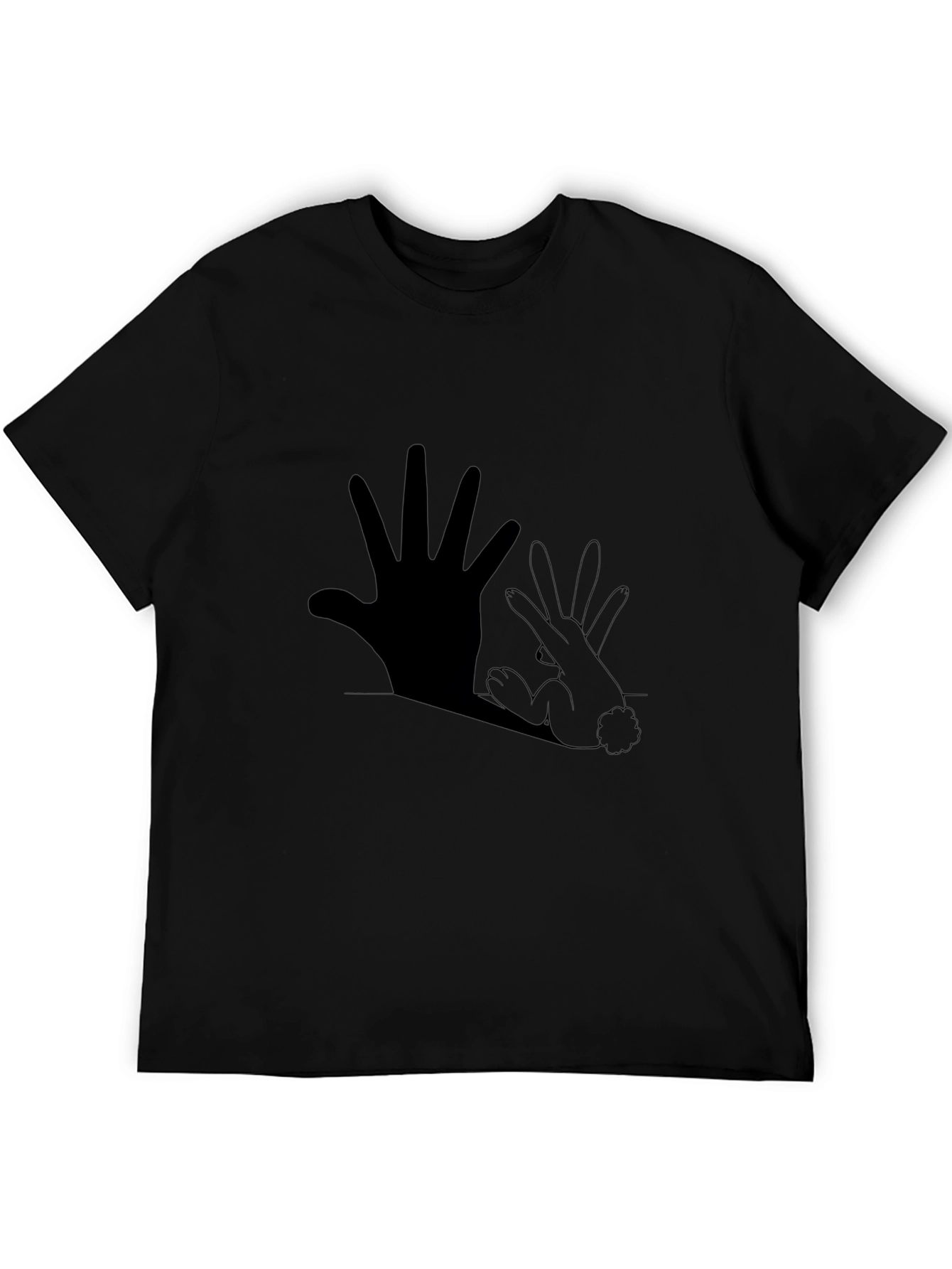 Hand Rabbit Shadow Graphic Tee
