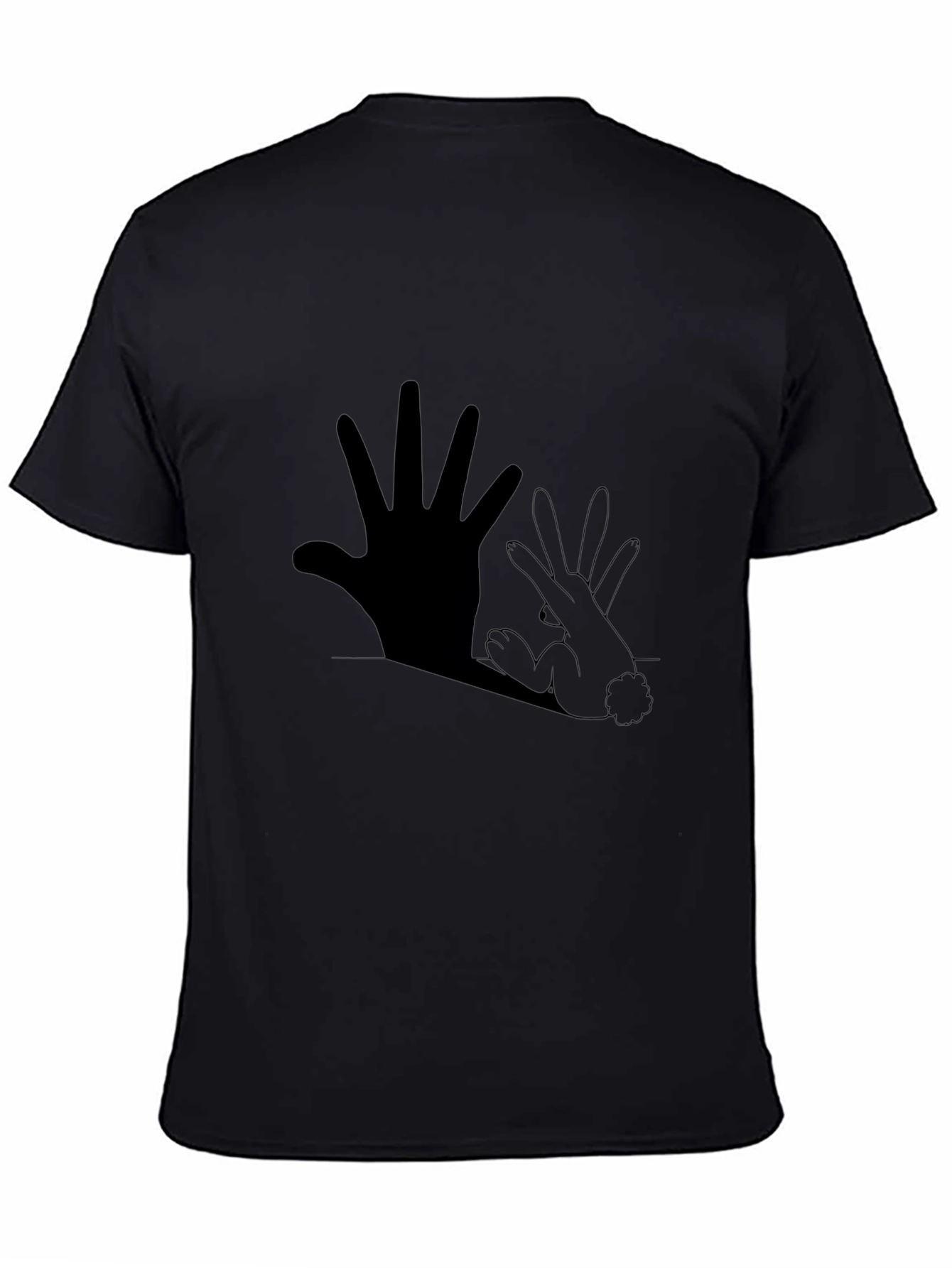 Hand Rabbit Shadow Graphic Tee