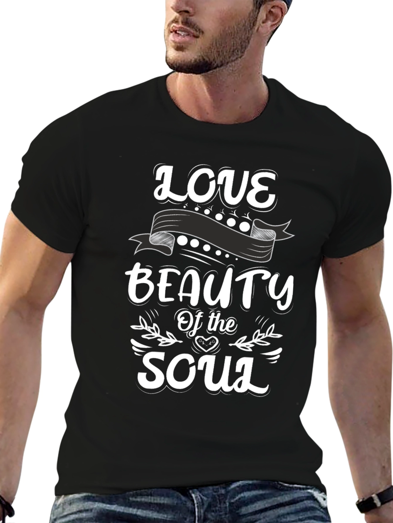 Love Beauty Soul T-Shirt - Stylish Black Tee