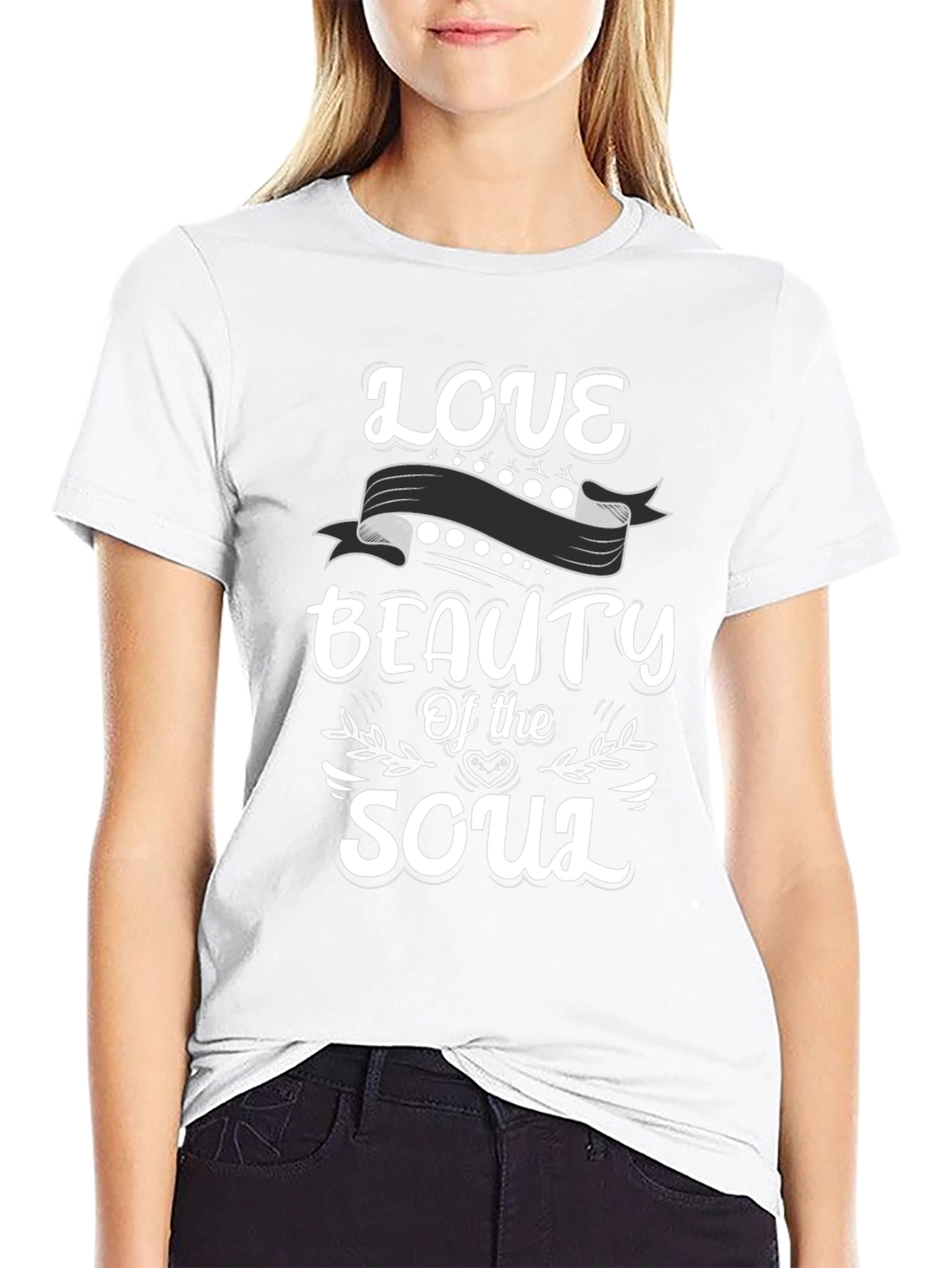 Love Beauty Soul T-Shirt - Stylish Black Tee