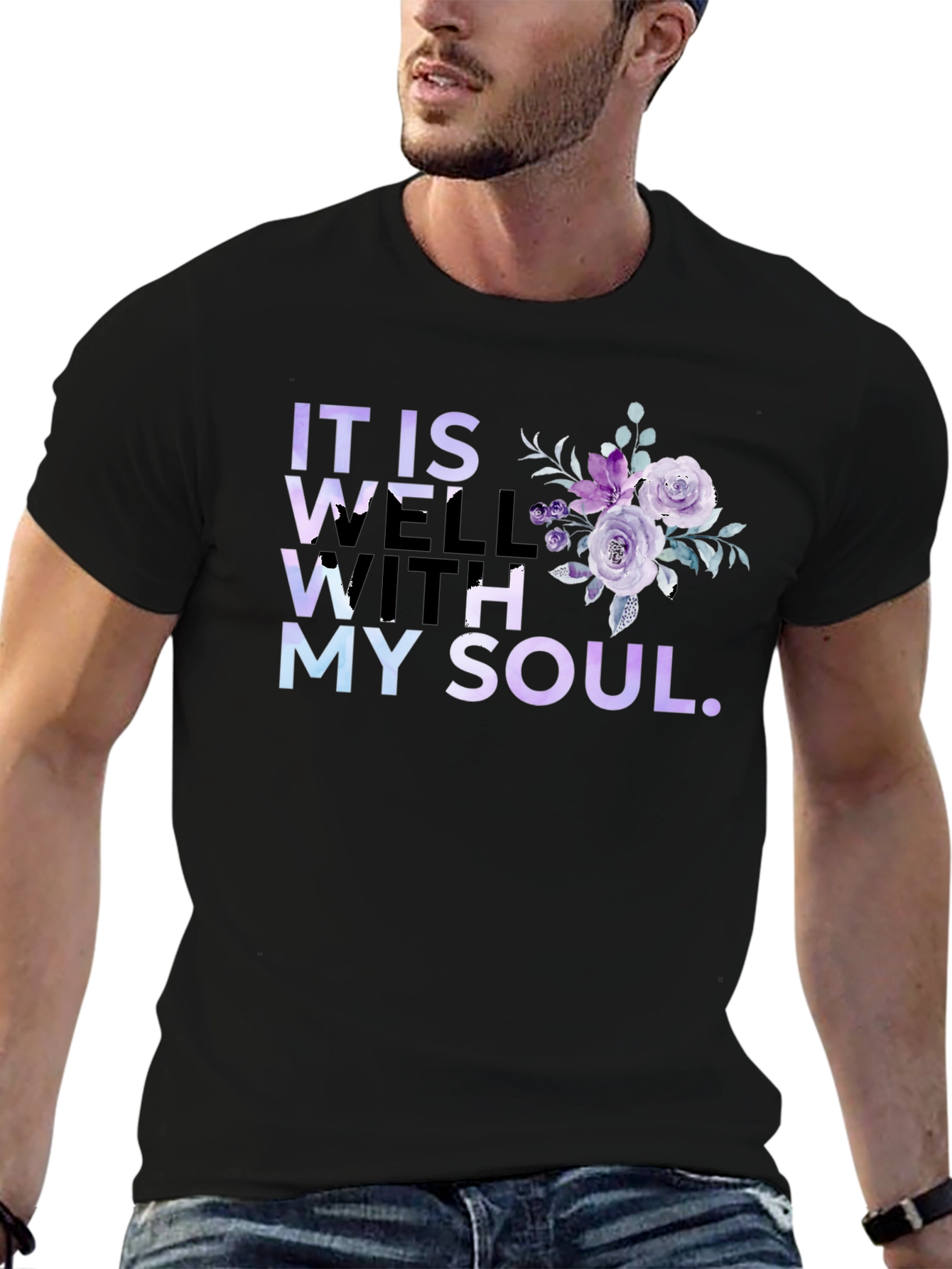 It Is Well With My Soul Floral T-Shirt