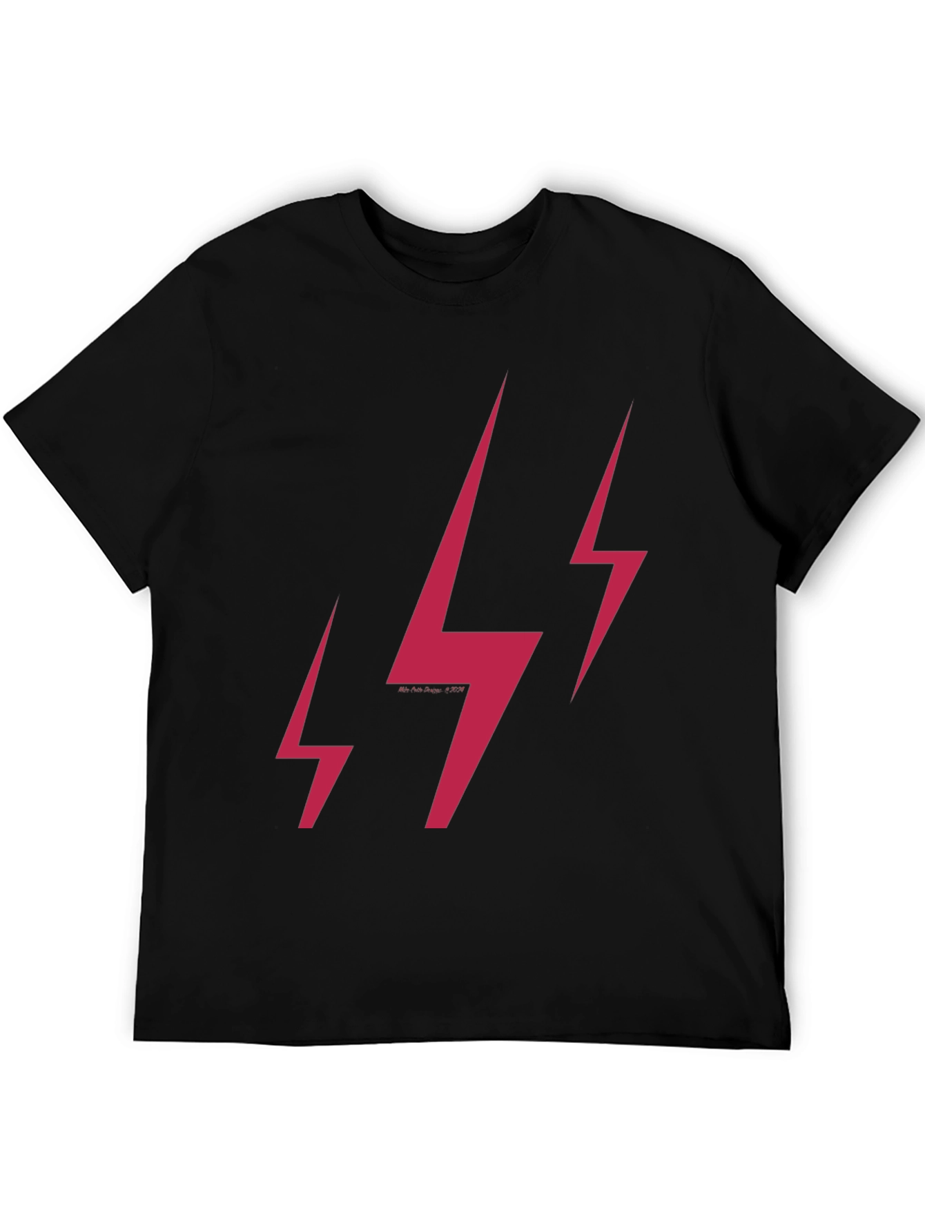 Lightning Bolt Graphic Print T-Shirt