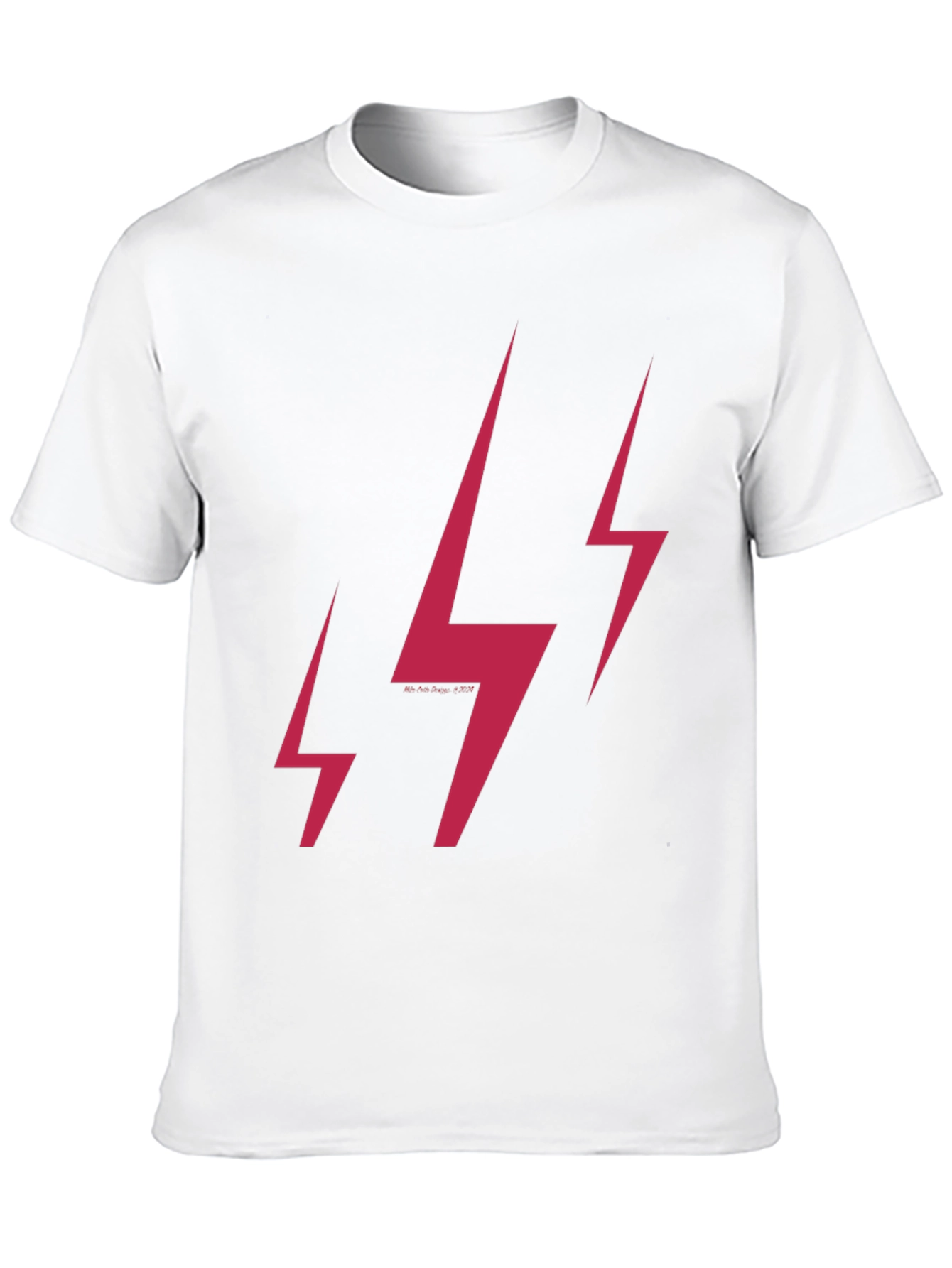 Lightning Bolt Graphic Print T-Shirt