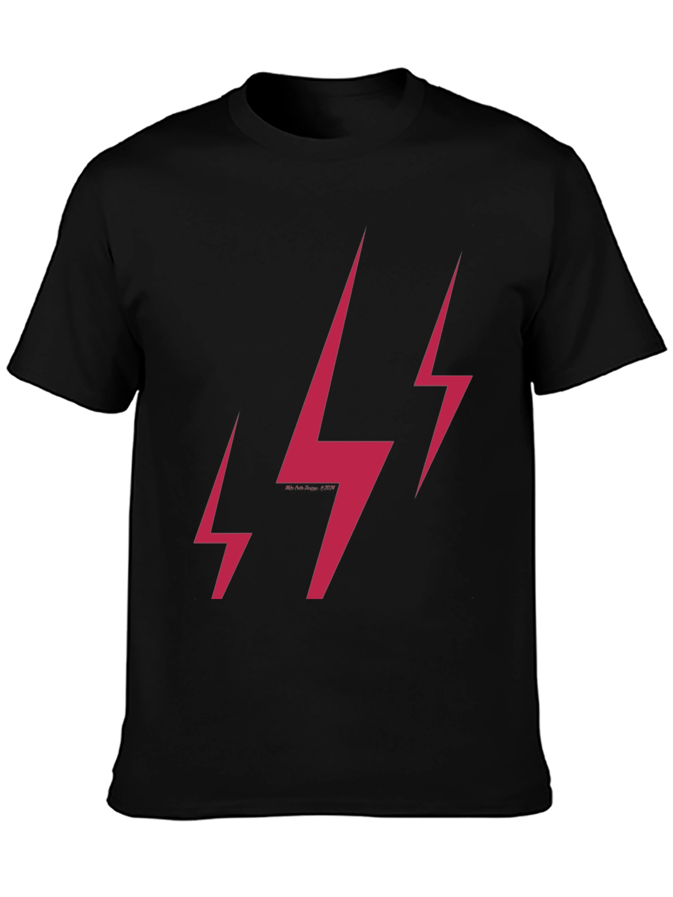 Lightning Bolt Graphic Print T-Shirt
