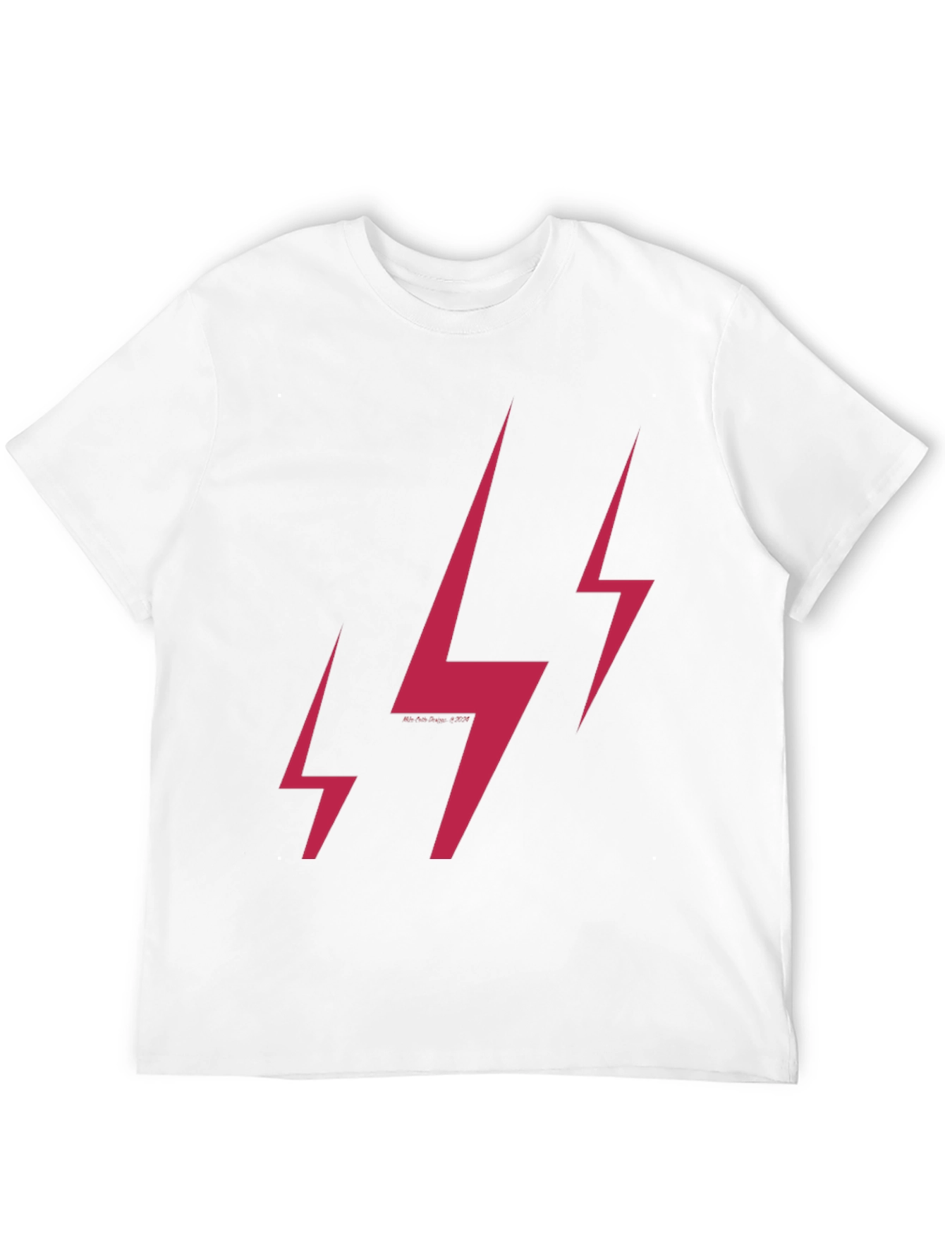 Lightning Bolt Graphic Print T-Shirt