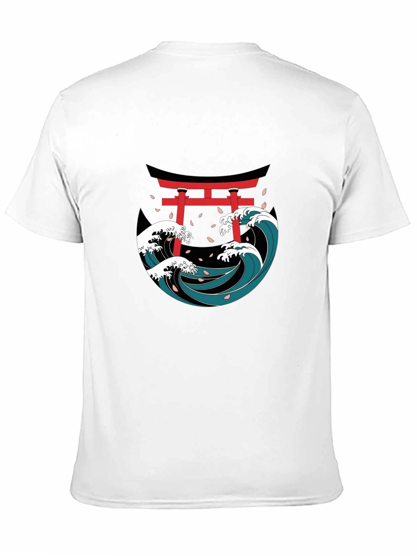 Japanese Wave Torii Gate Graphic Tee